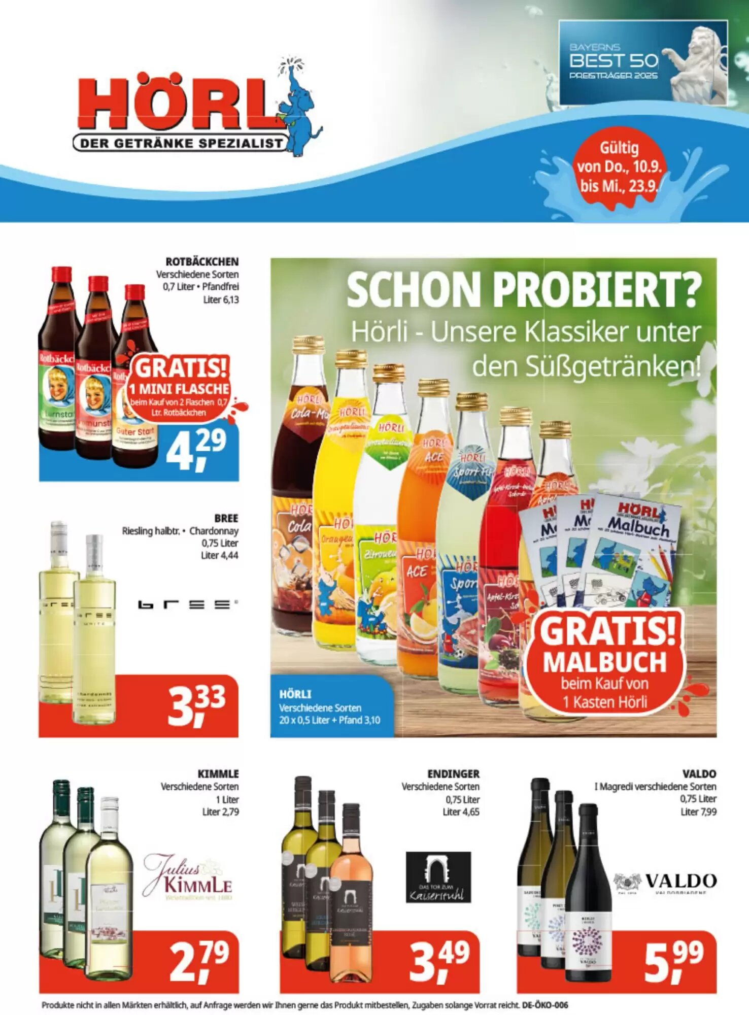 Hörl Getränke Prospekt (ab 10.09.2026) zum Blättern - Seite 4