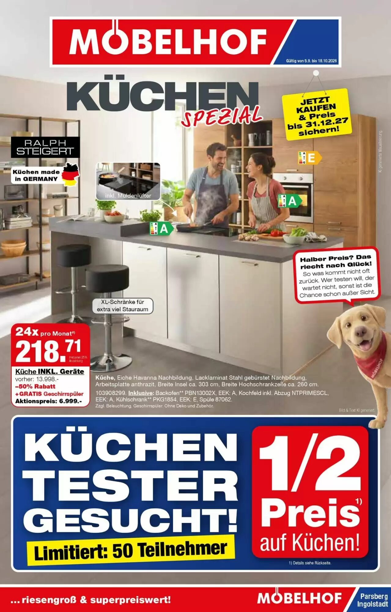 Möbelhof Prospekt (ab 10.09.2026) zum Blättern - Seite 1