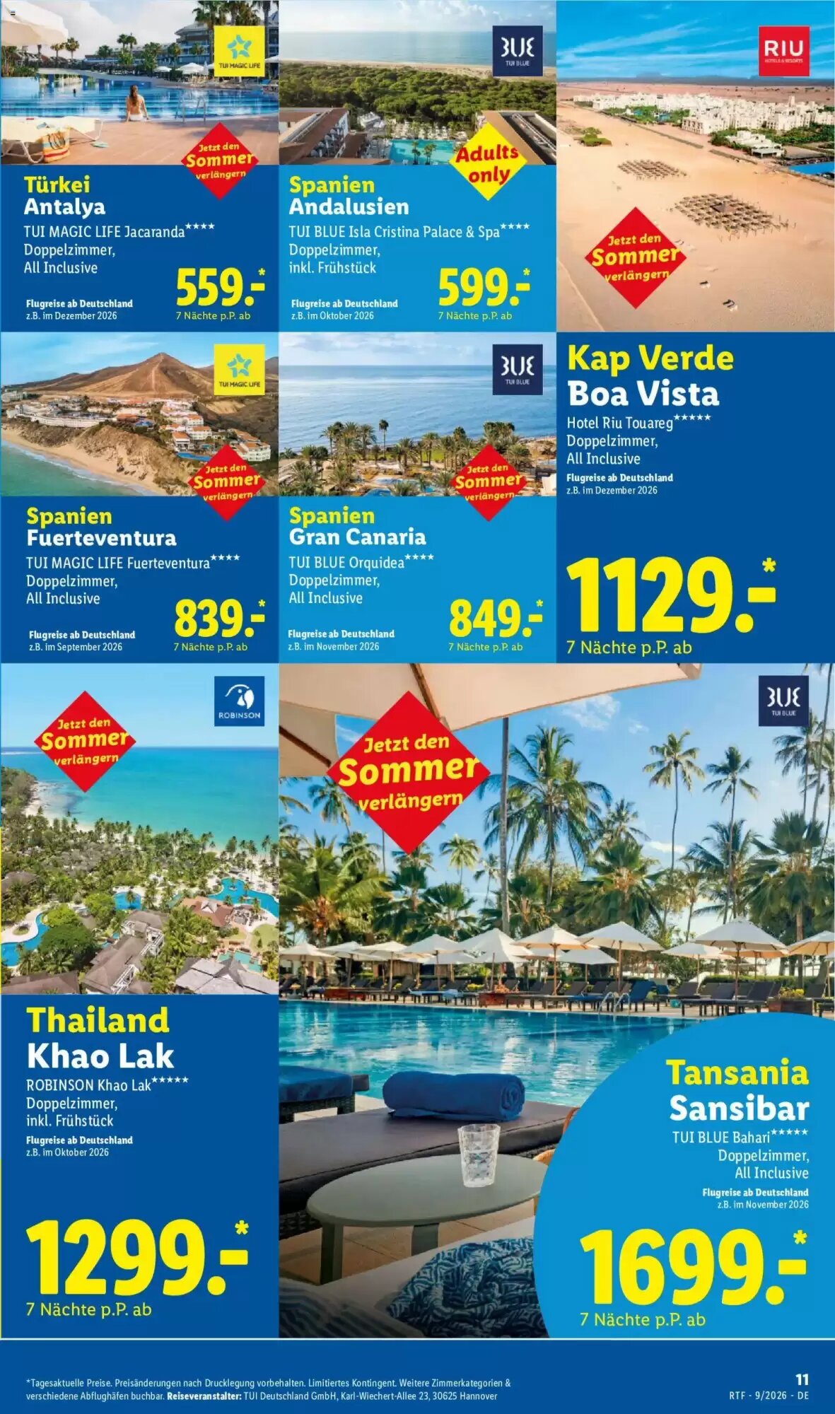 Lidl Reisen Prospekt (ab 12.09.2026) zum Blättern - Seite 11