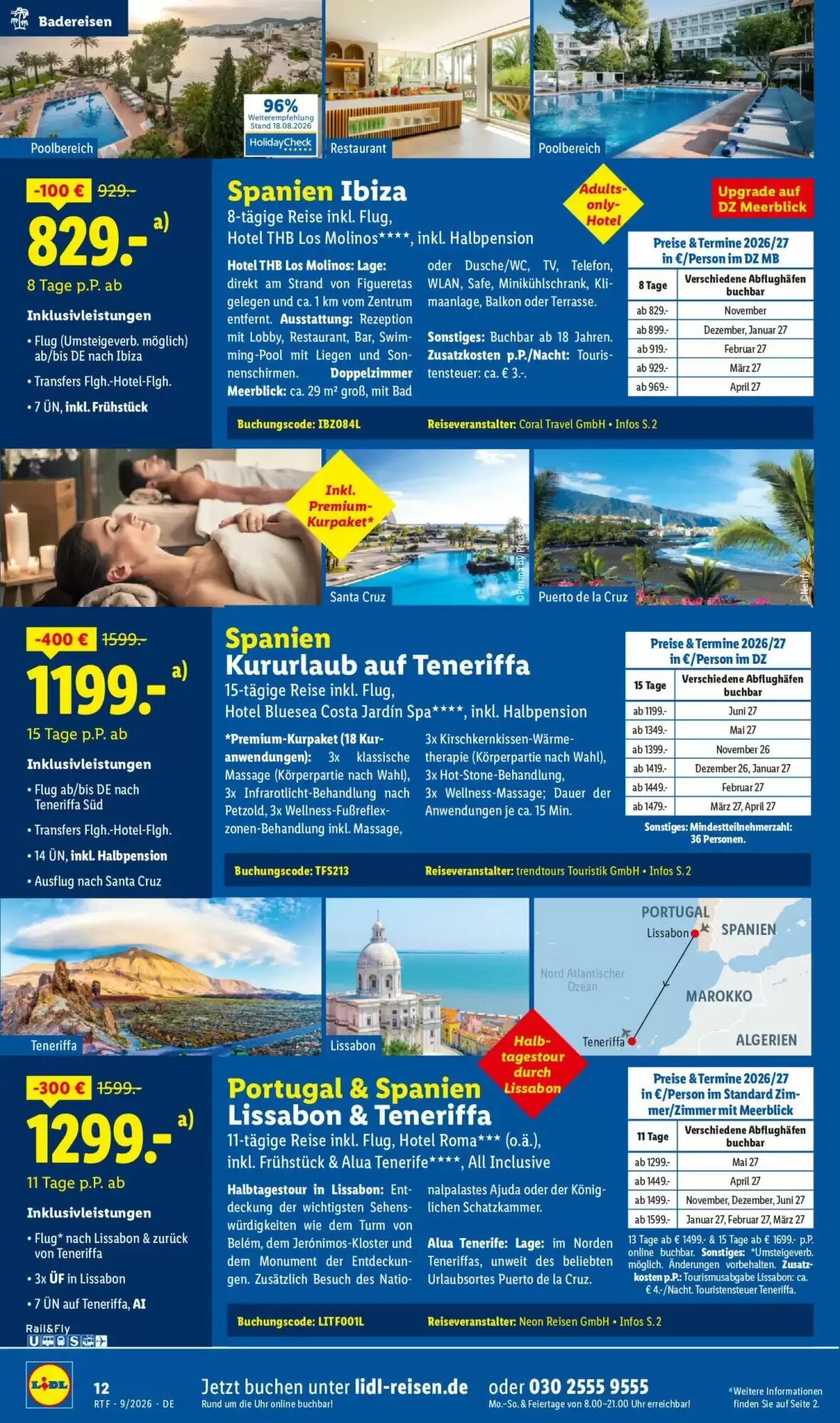 Lidl Reisen Prospekt (ab 12.09.2026) zum Blättern - Seite 12