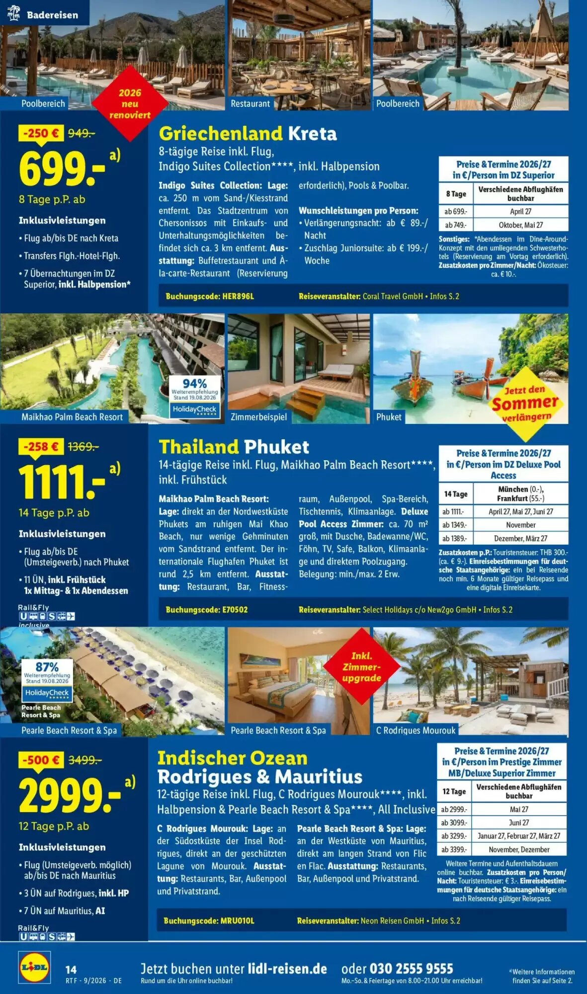 Lidl Reisen Prospekt (ab 12.09.2026) zum Blättern - Seite 14