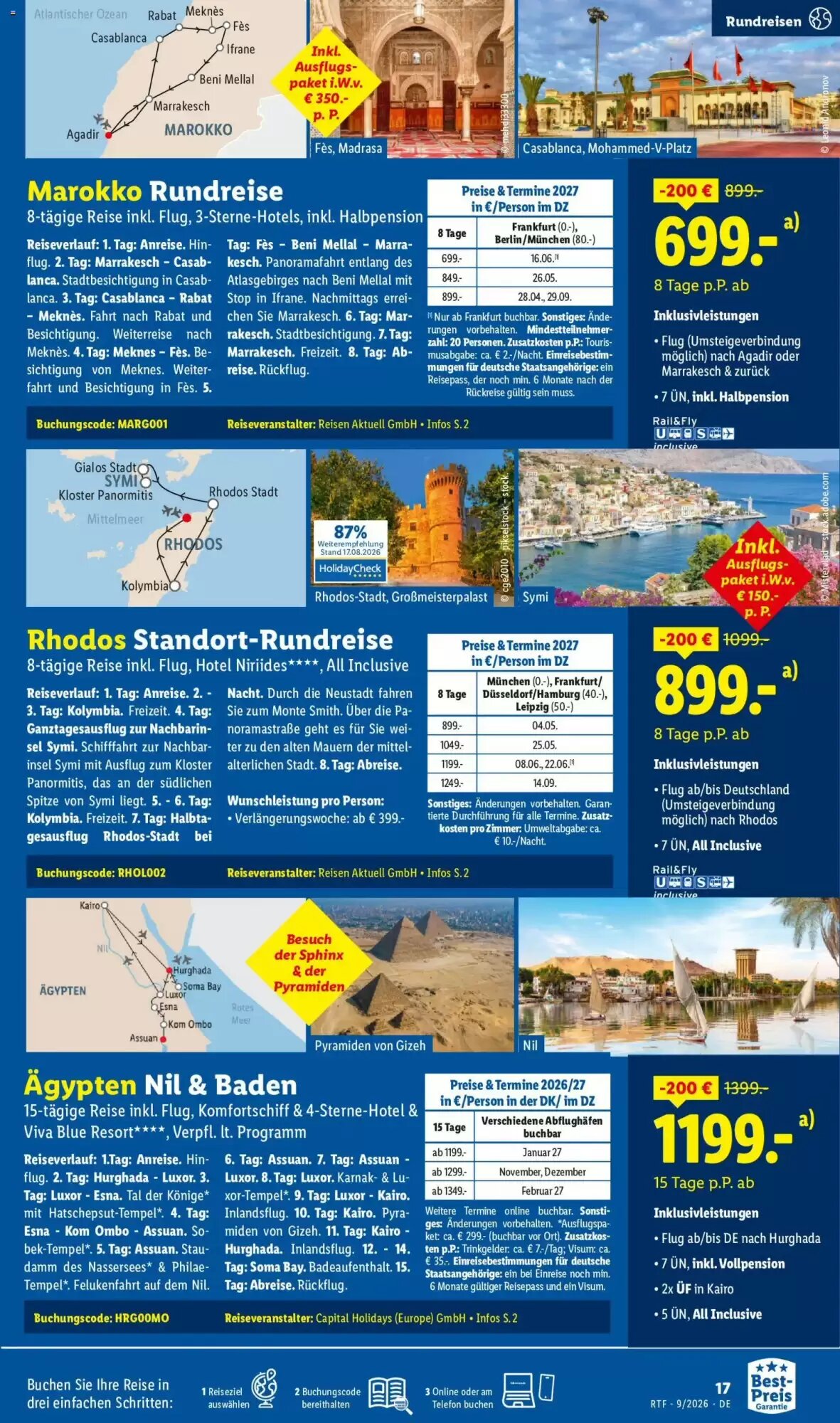 Lidl Reisen Prospekt (ab 12.09.2026) zum Blättern - Seite 17
