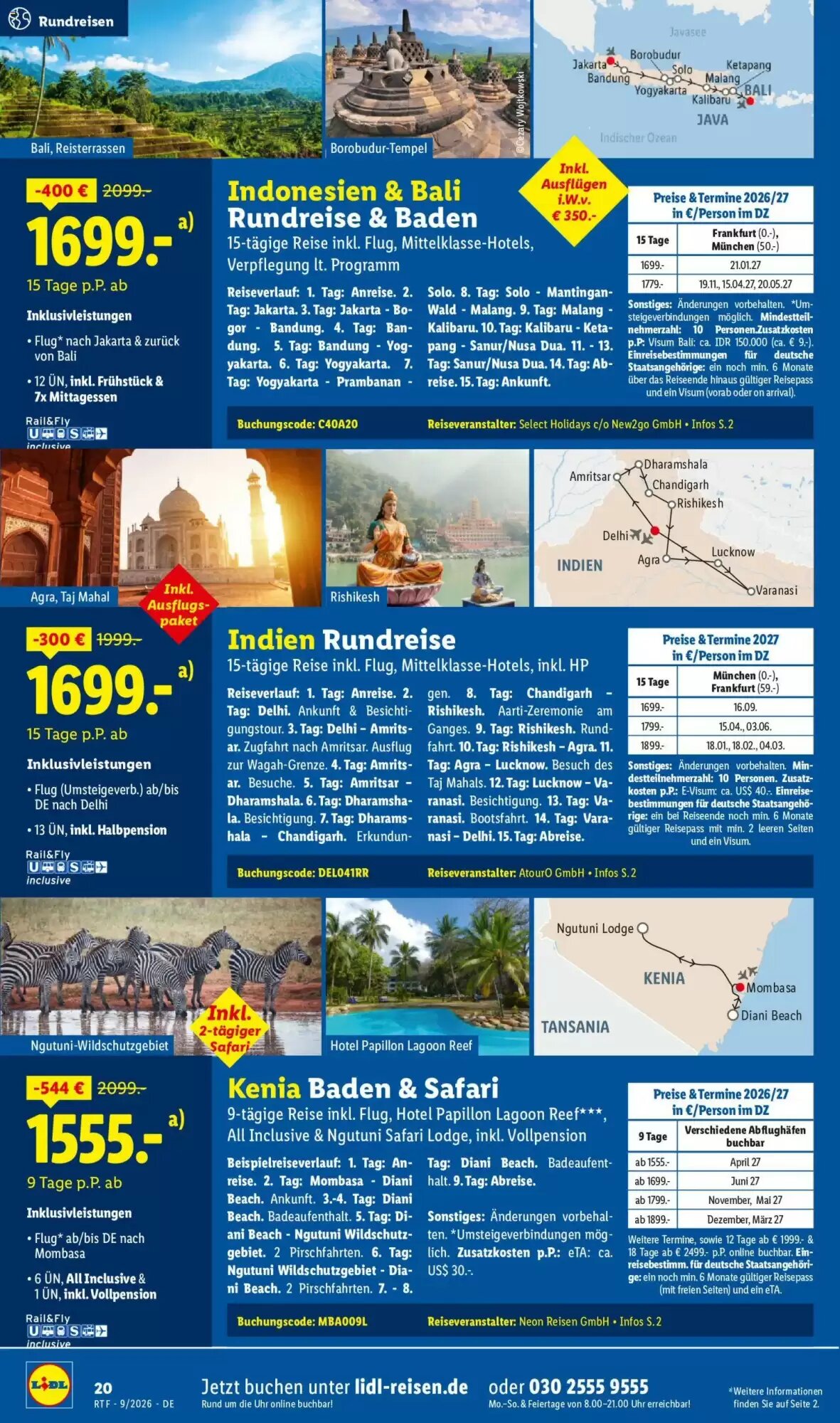 Lidl Reisen Prospekt (ab 12.09.2026) zum Blättern - Seite 20