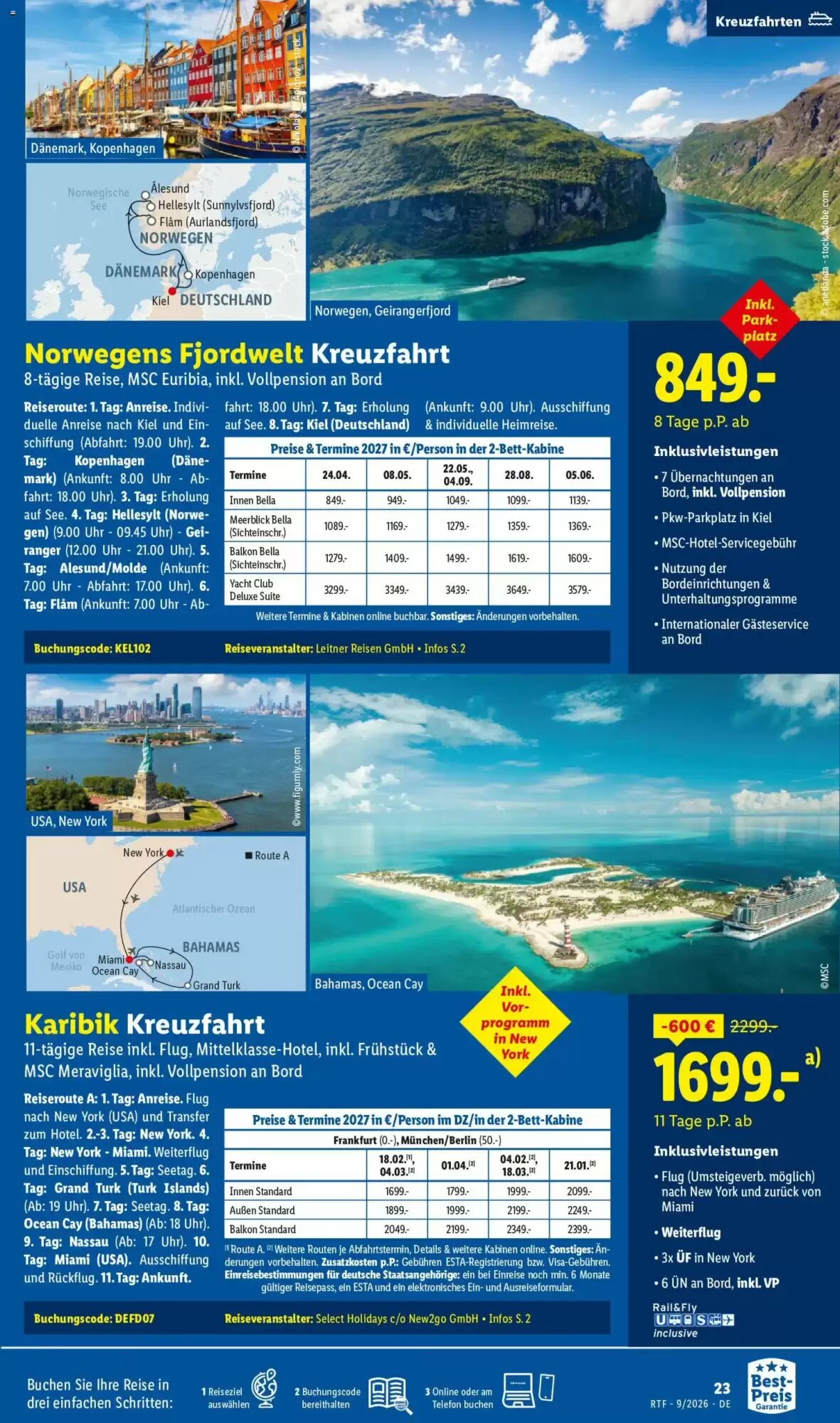 Lidl Reisen Prospekt (ab 12.09.2026) zum Blättern - Seite 23