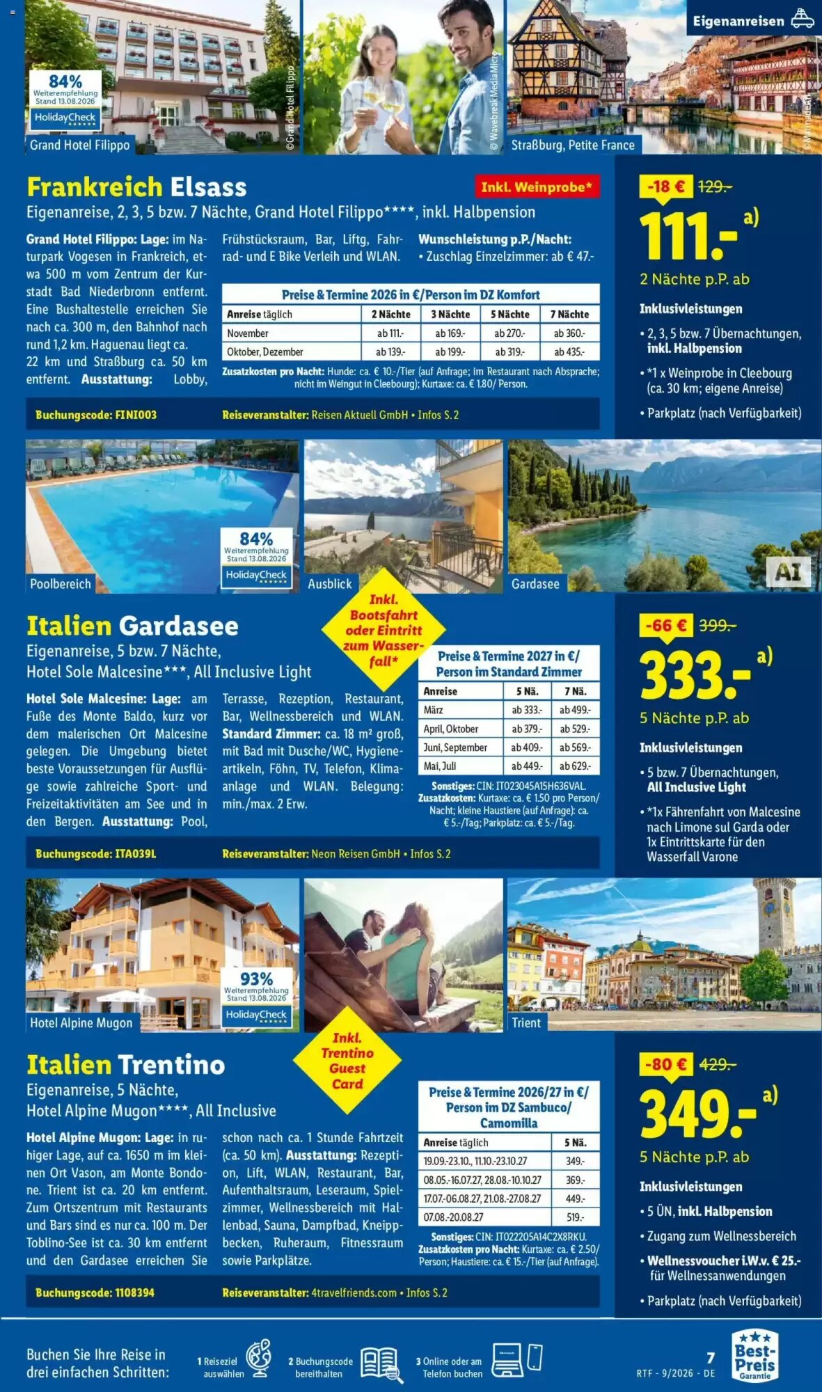 Lidl Reisen Prospekt (ab 12.09.2026) zum Blättern - Seite 7