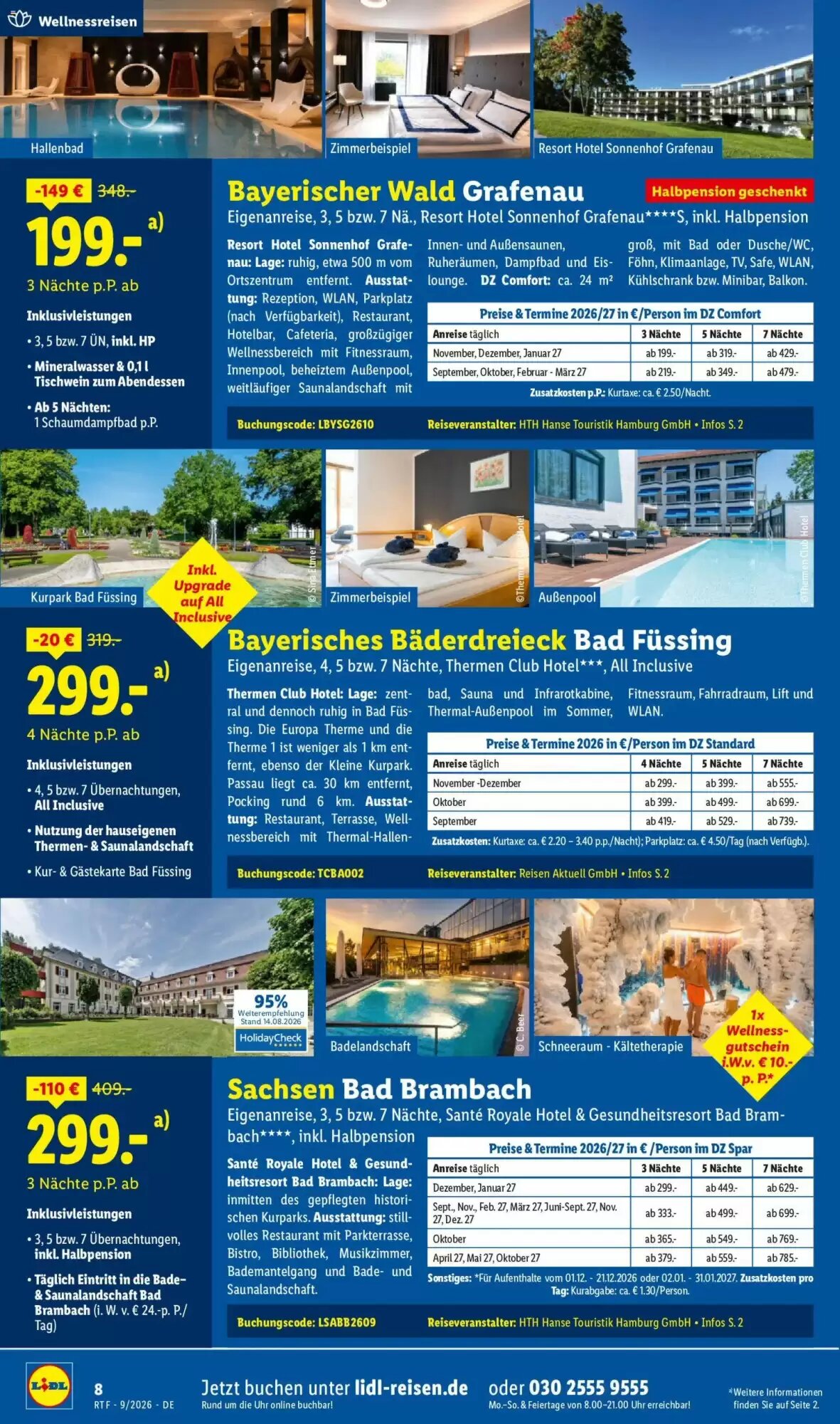 Lidl Reisen Prospekt (ab 12.09.2026) zum Blättern - Seite 8