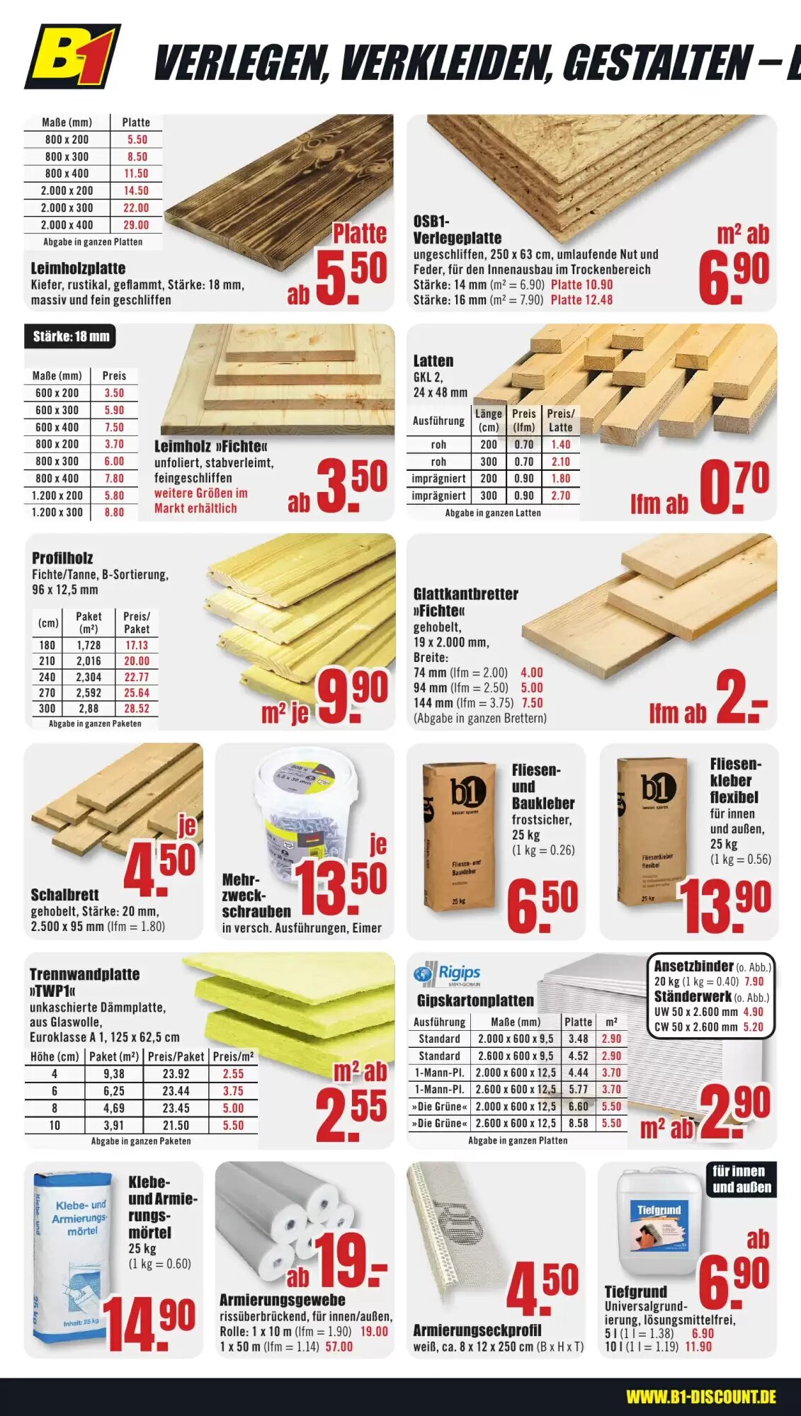 B1 Discount Baumarkt Prospekt (ab 12.09.2026) zum Blättern - Seite 4