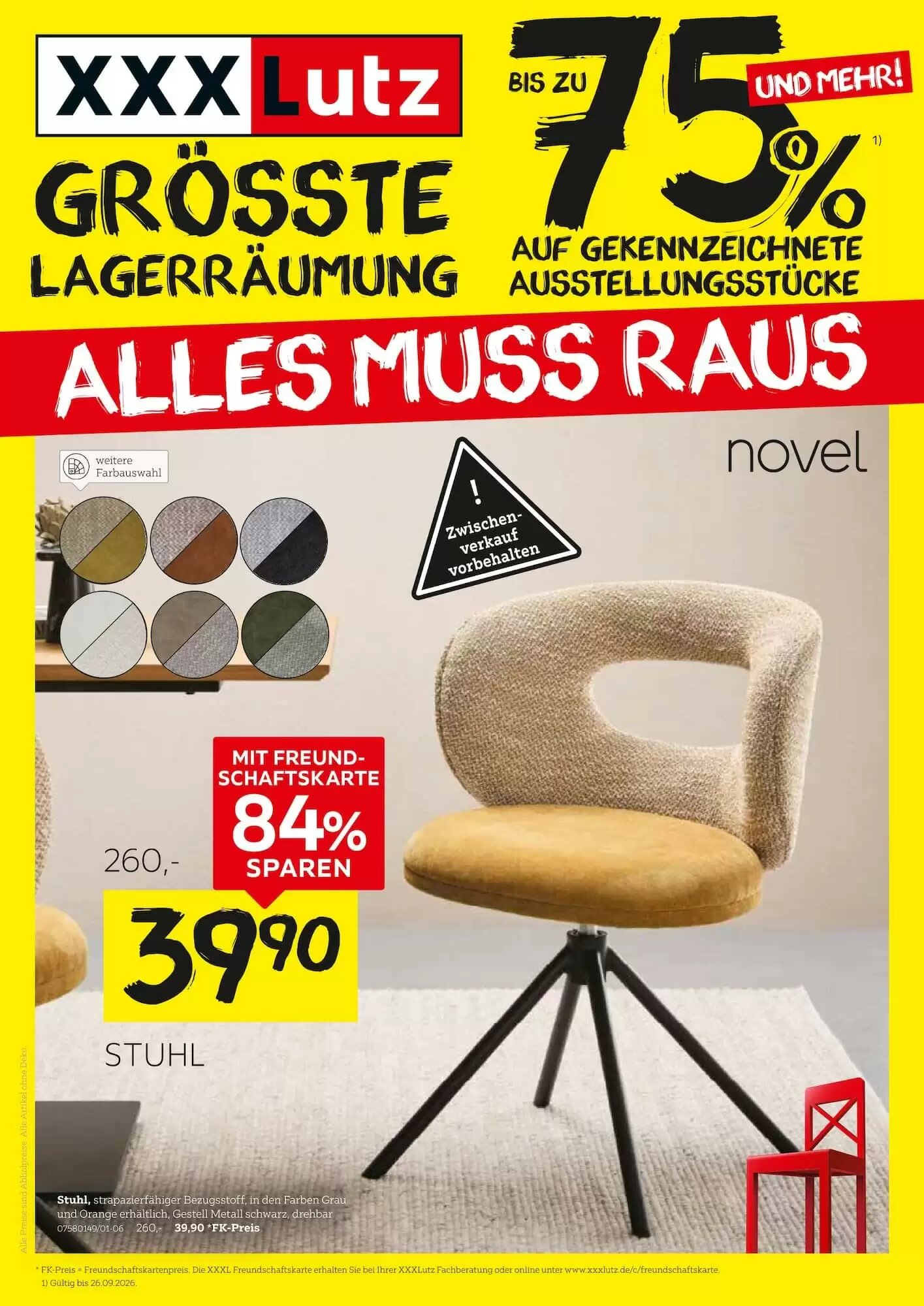 XXXLutz Prospekt (ab 12.09.2026) zum Blättern - Seite 1