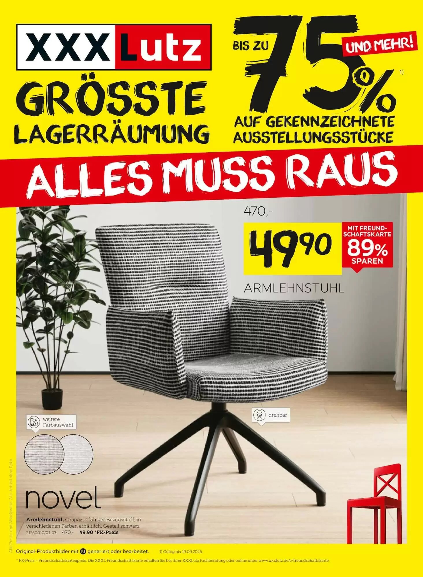 XXXLutz Prospekt (ab 12.09.2026) zum Blättern - Seite 1