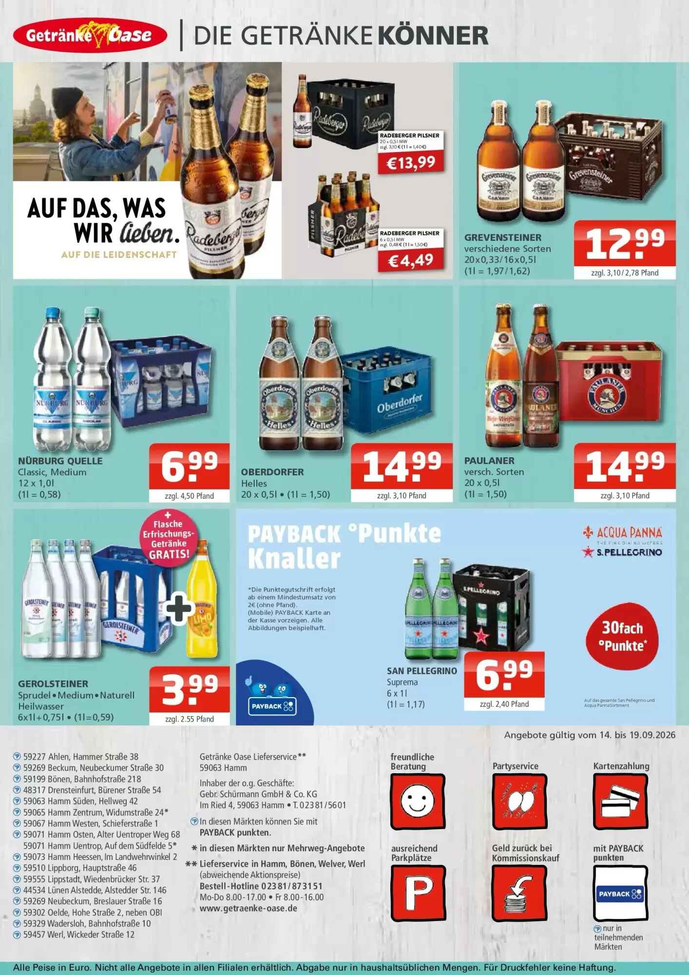 Getränke Oase Prospekt (ab 13.09.2026) zum Blättern - Seite 4