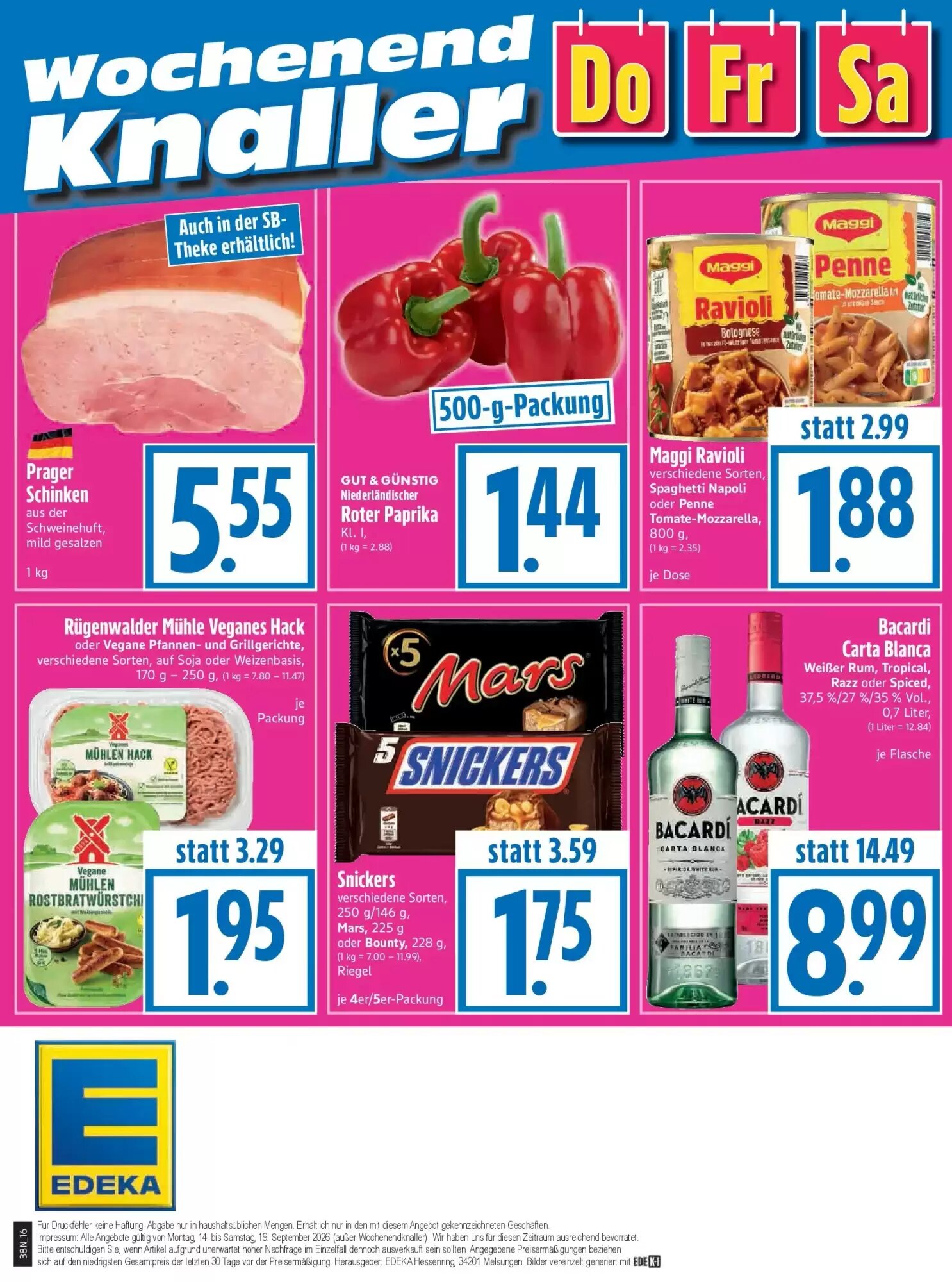 EDEKA Hahner Prospekt (ab 13.09.2026) zum Blättern - Seite 18