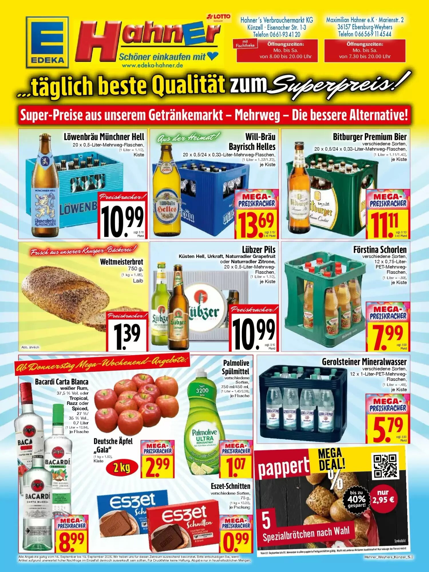 EDEKA Hahner Prospekt (ab 13.09.2026) zum Blättern - Seite 2