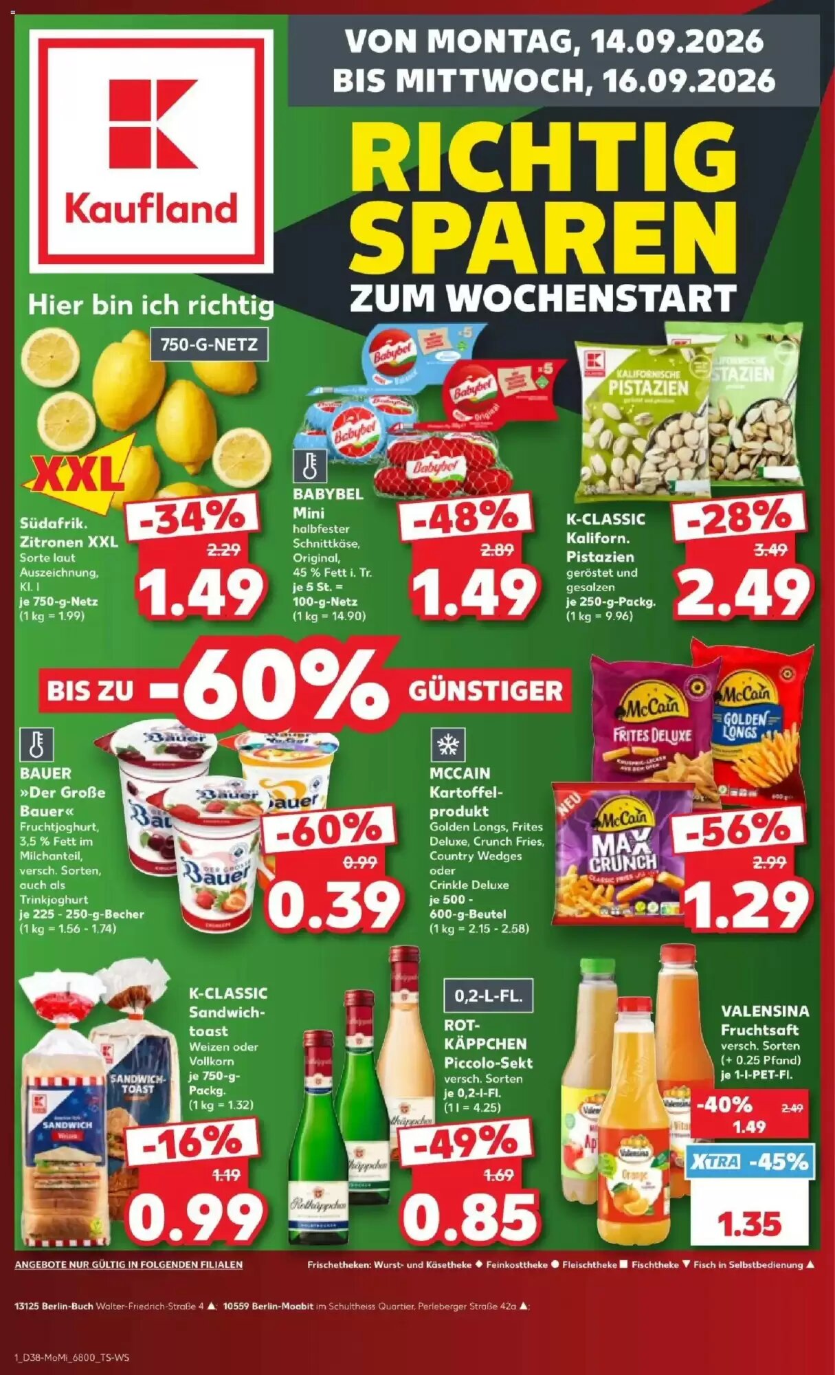 Kaufland Prospekt (ab 14.09.2026) zum Blättern - Seite 1