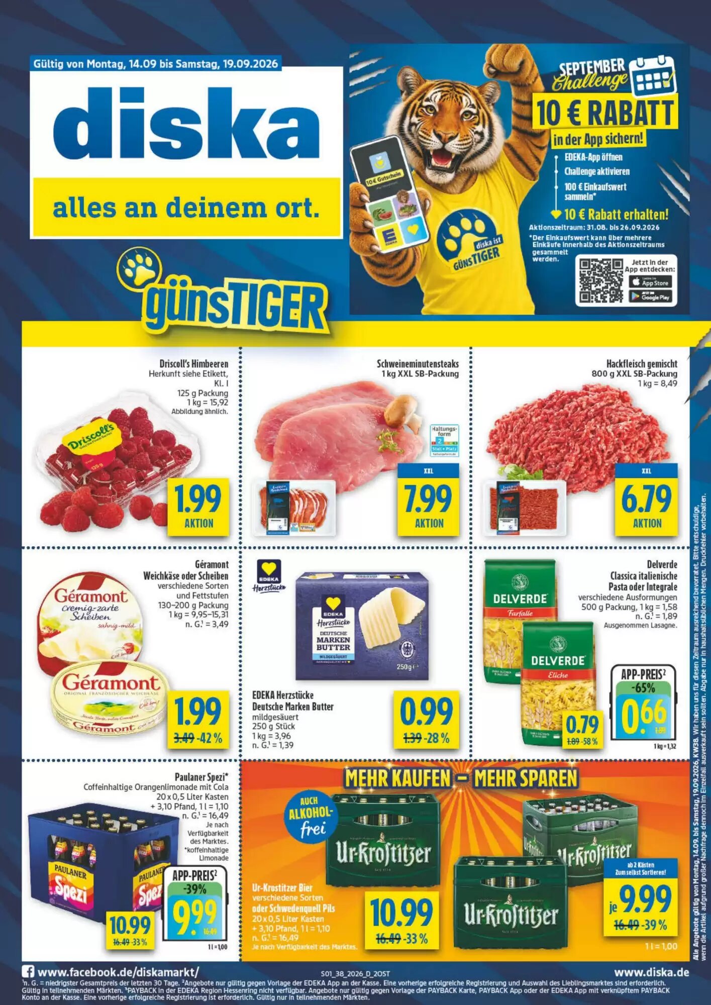 diska Prospekt (ab 14.09.2026) zum Blättern - Seite 1