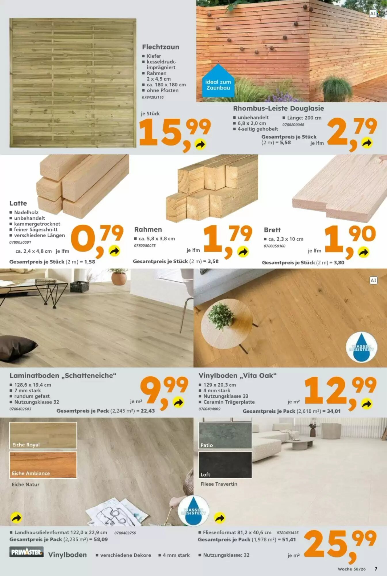 Globus Baumarkt Prospekt (ab 14.09.2026) zum Blättern - Seite 7