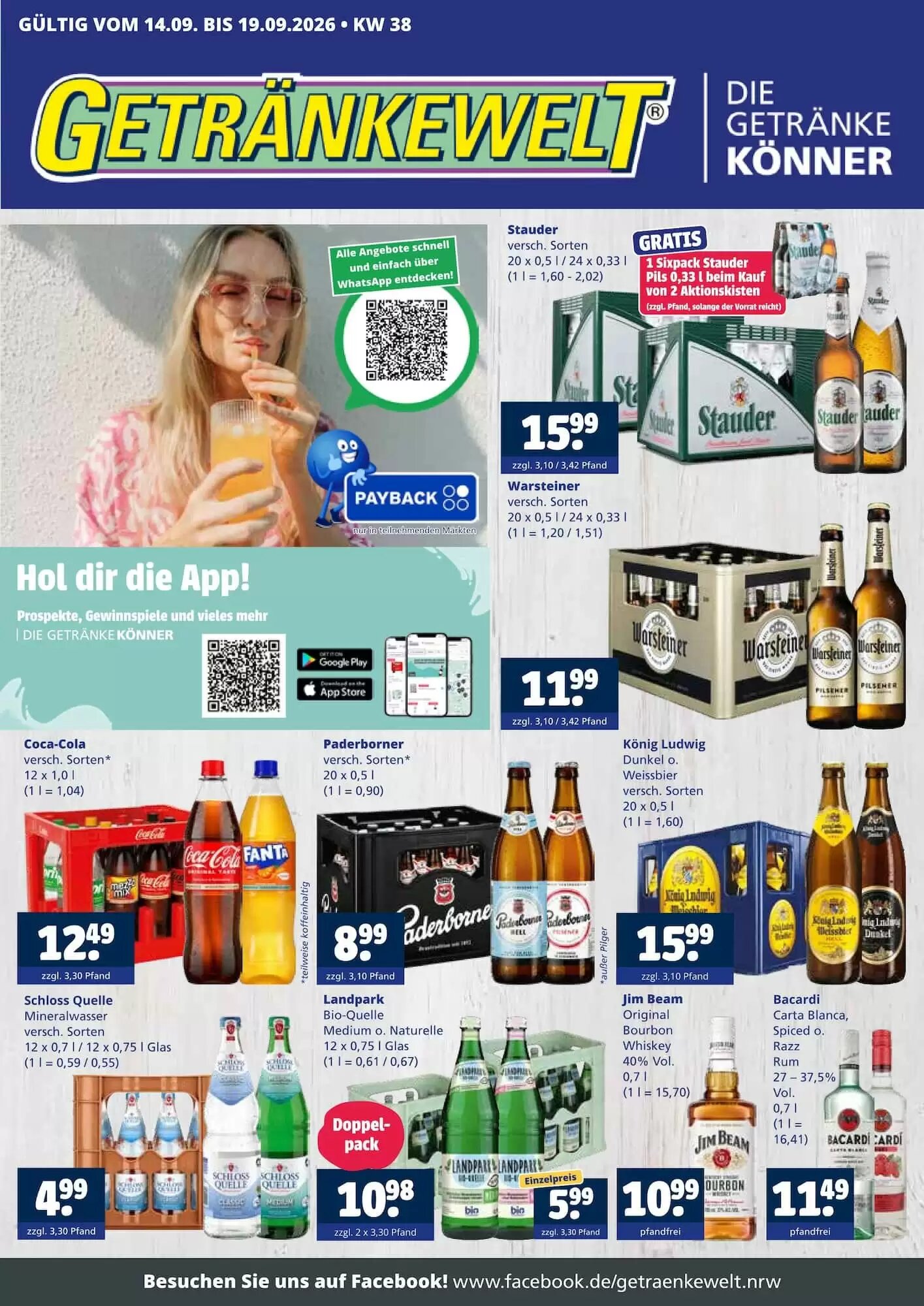 Getränkewelt Prospekt (ab 14.09.2026) zum Blättern - Seite 1