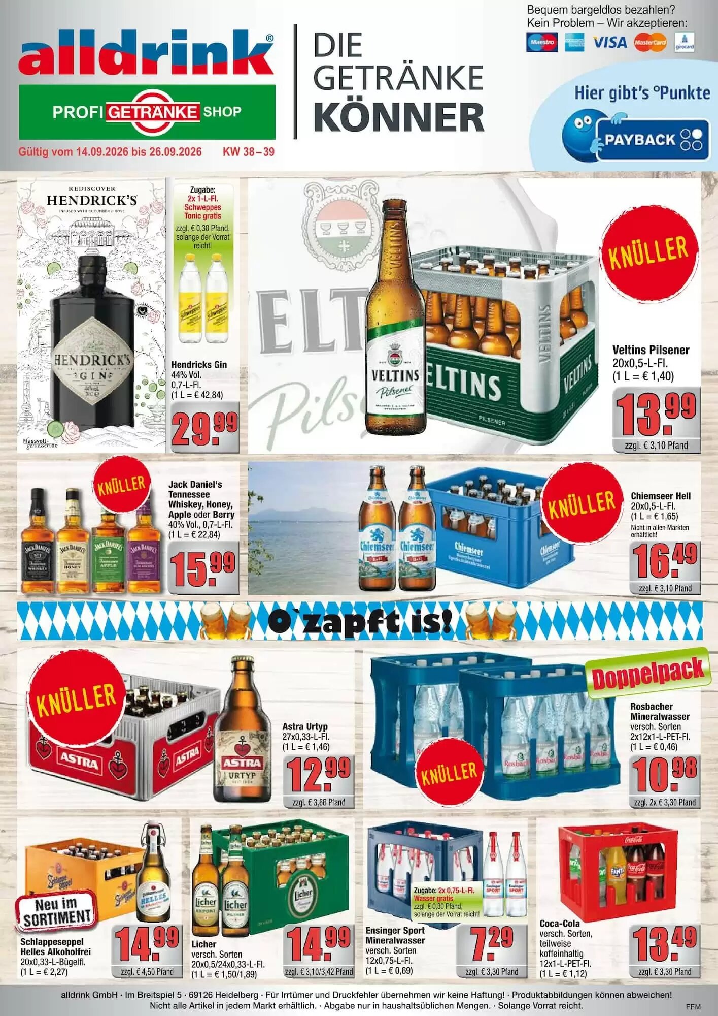 alldrink Prospekt (ab 14.09.2026) zum Blättern - Seite 1