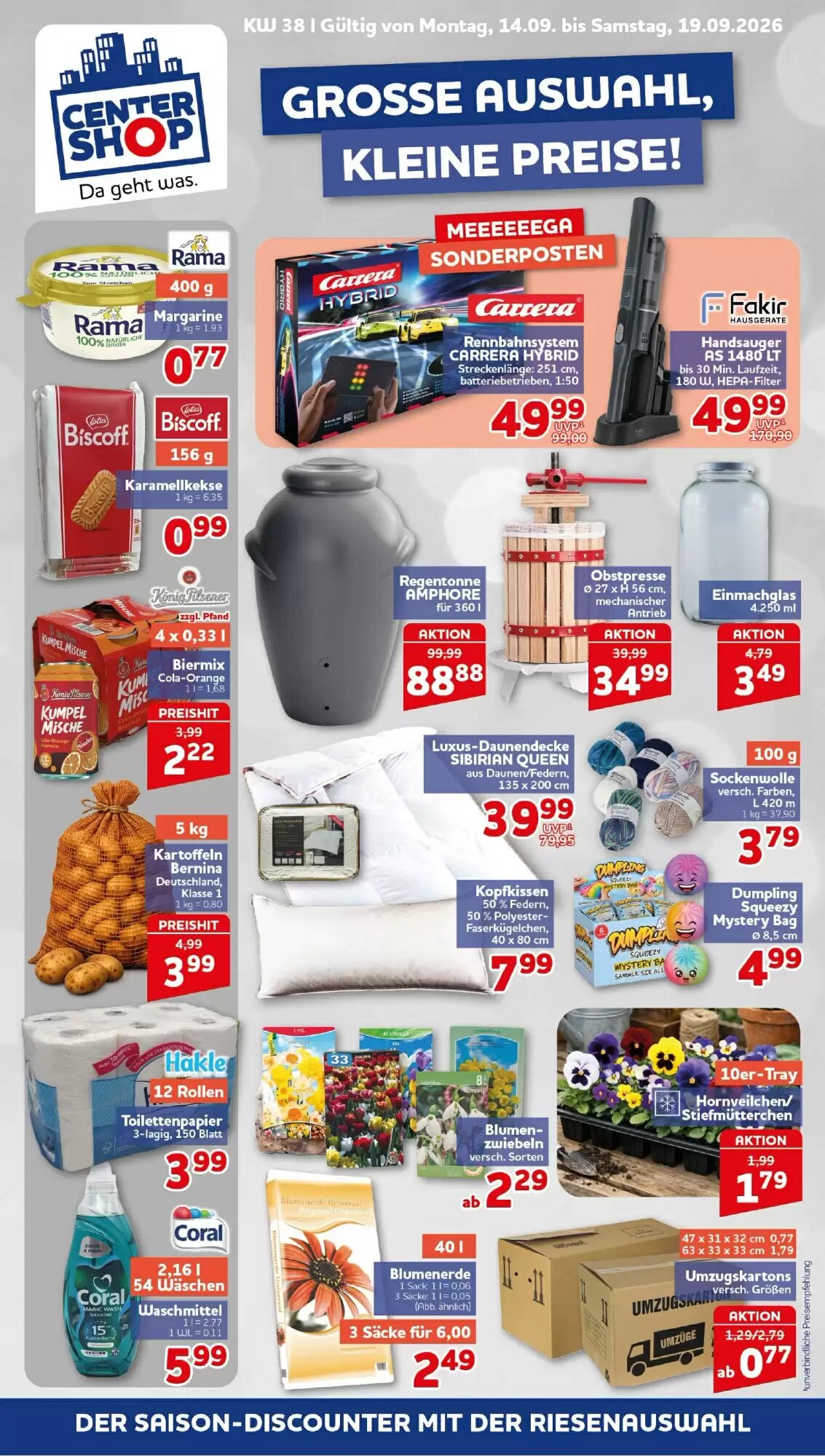 CENTERSHOP Prospekt (ab 14.09.2026) zum Blättern - Seite 1