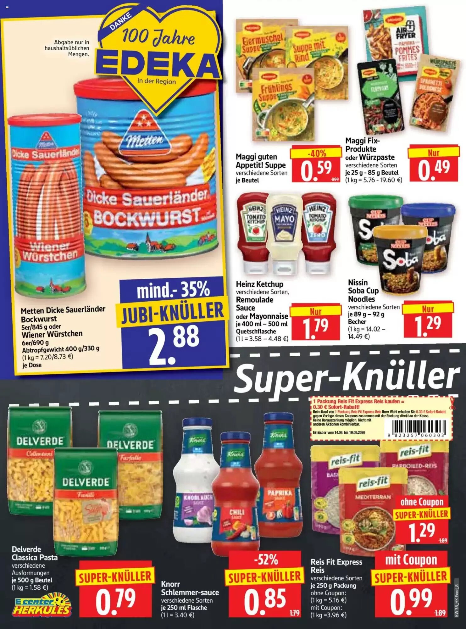 Edeka Herkules Prospekt (ab 14.09.2026) zum Blättern - Seite 8