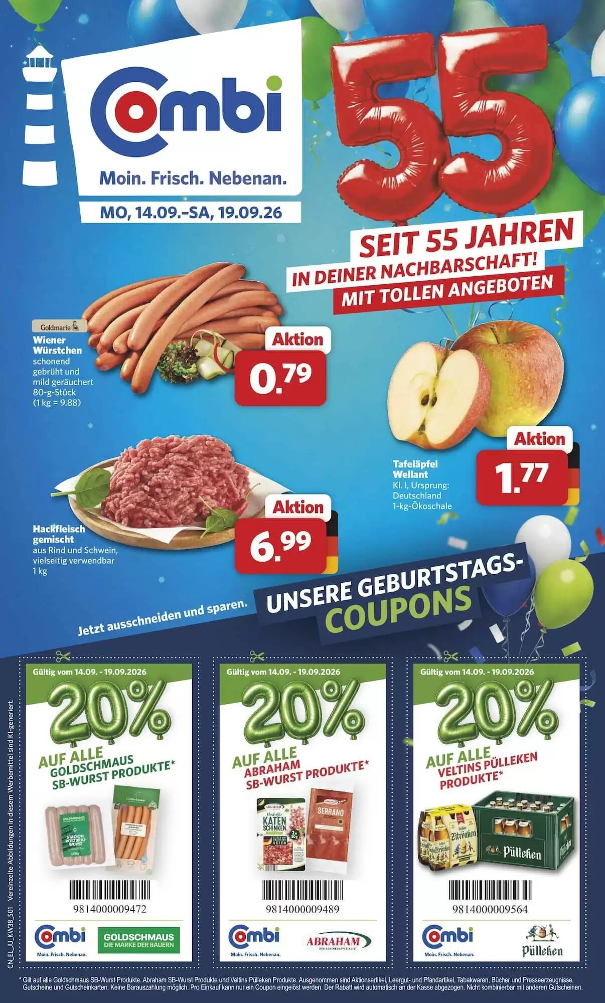 Combi Prospekt (ab 14.09.2026) zum Blättern - Seite 1