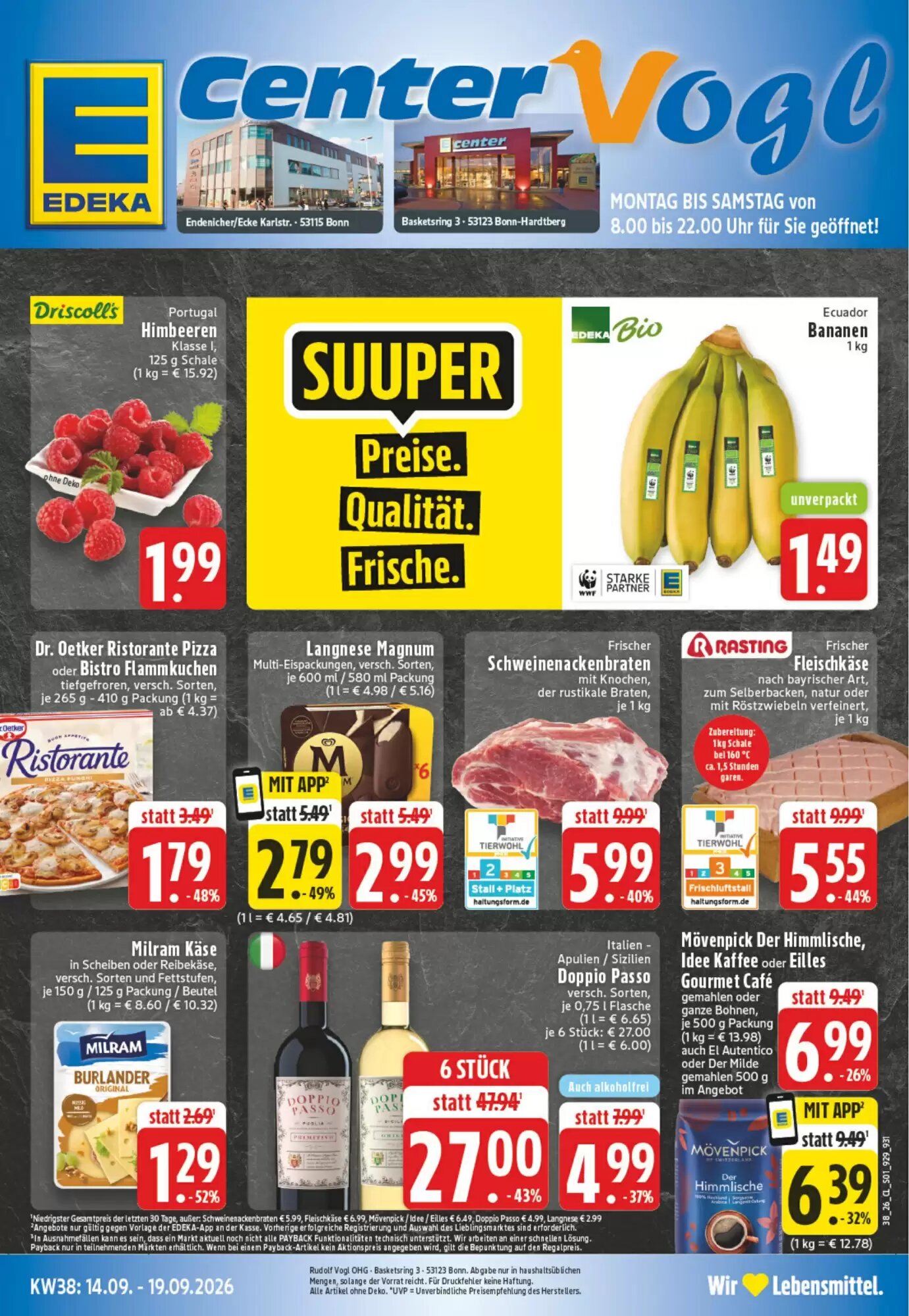 EDEKA Vogl Prospekt (ab 14.09.2026) zum Blättern - Seite 1
