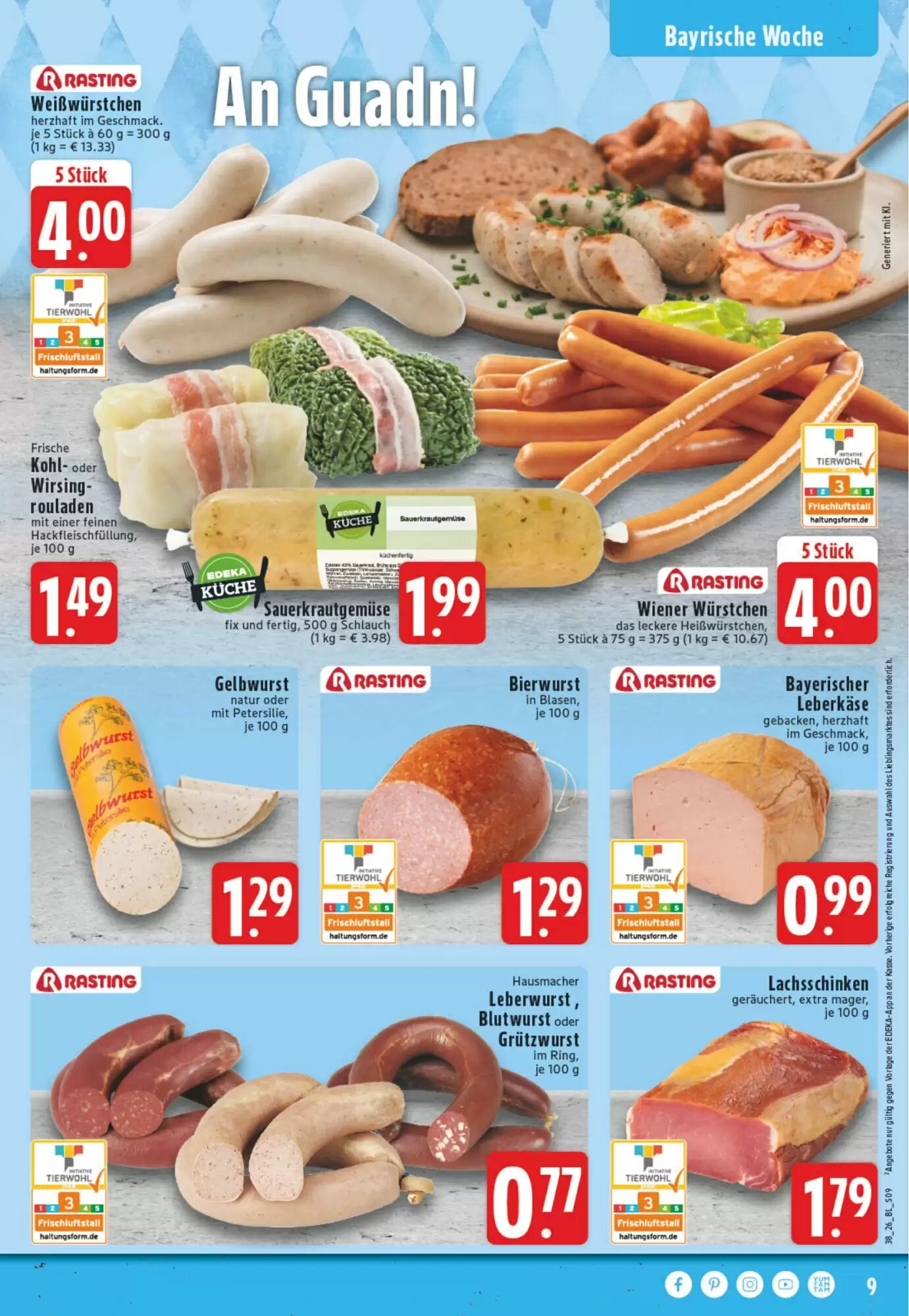 EDEKA Vogl Prospekt (ab 14.09.2026) zum Blättern - Seite 9