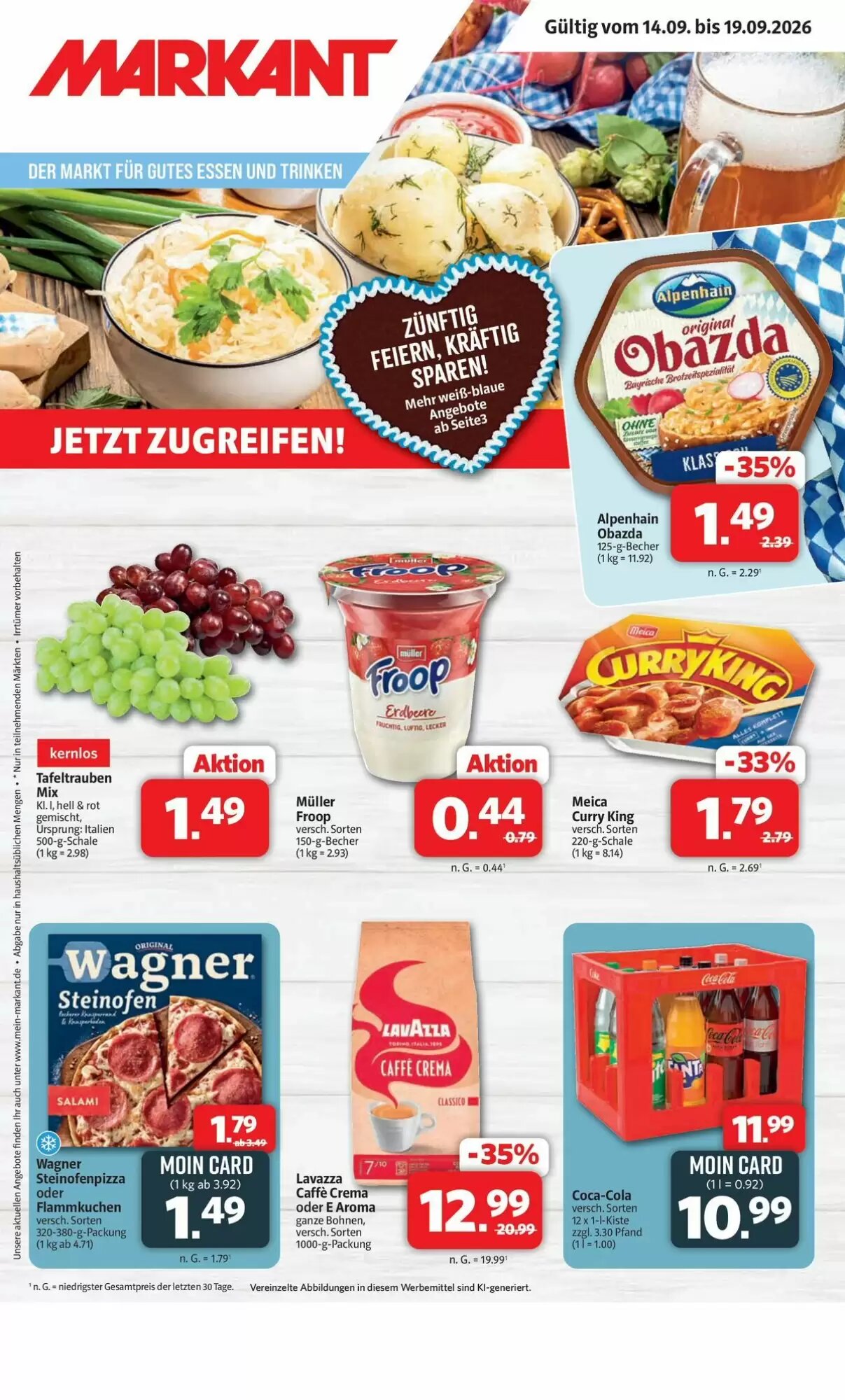 Markant Markt Prospekt (ab 14.09.2026) zum Blättern - Seite 1