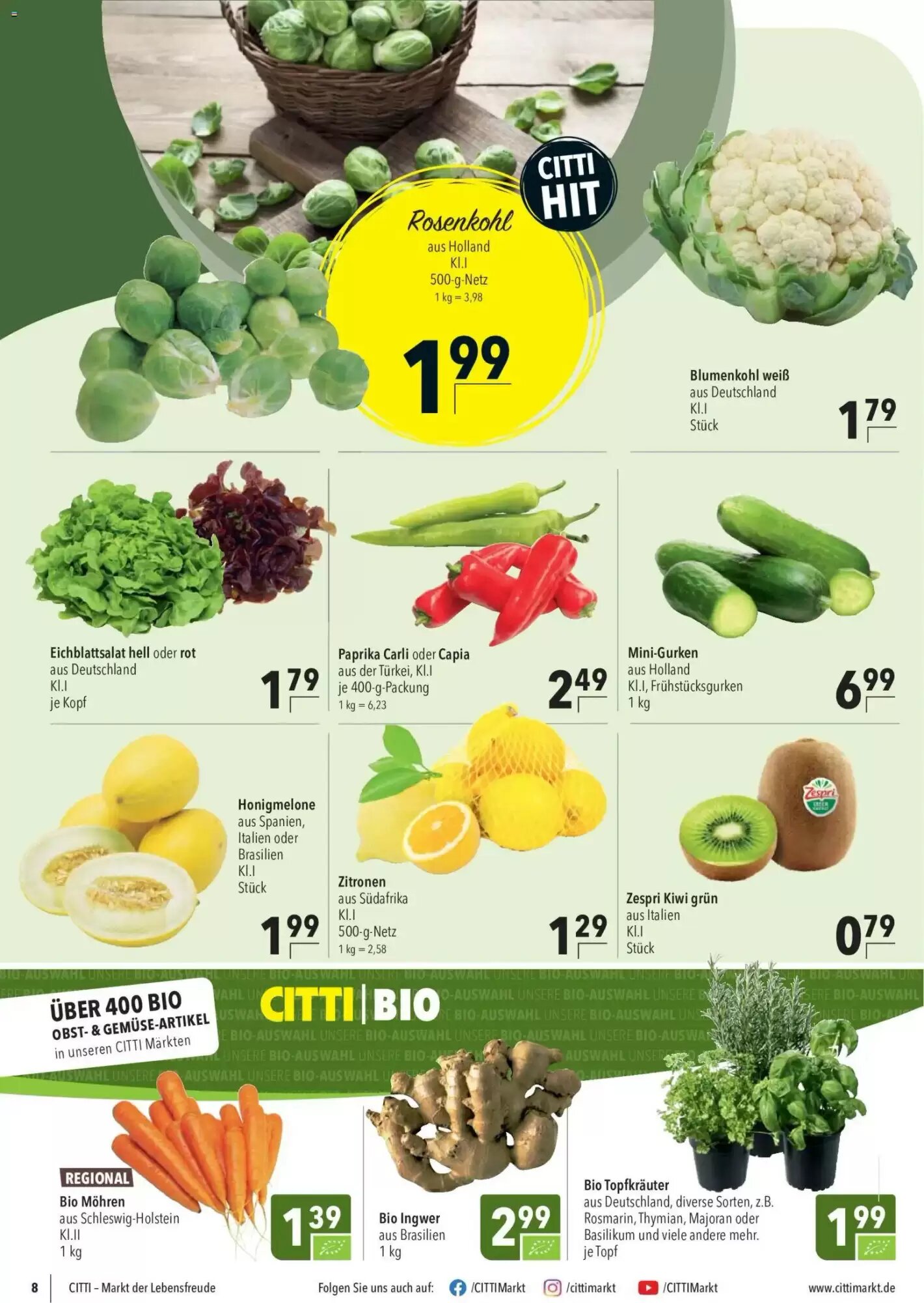 CITTI Markt Prospekt (ab 16.09.2026) zum Blättern - Seite 8