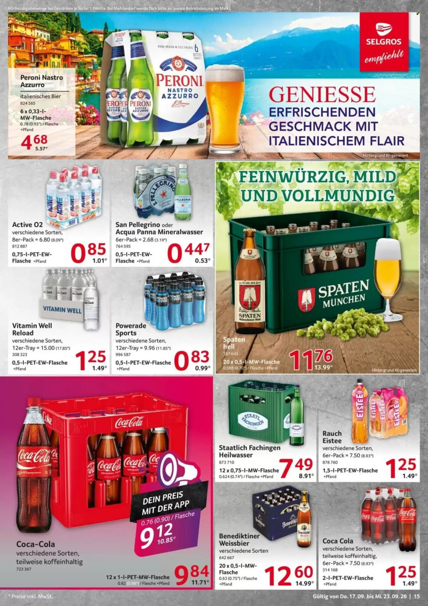 Selgros Prospekt (ab 17.09.2026) zum Blättern - Seite 15