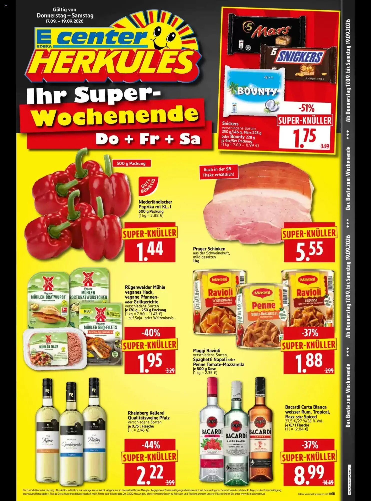 Edeka Herkules Prospekt (ab 17.09.2026) zum Blättern - Seite 1