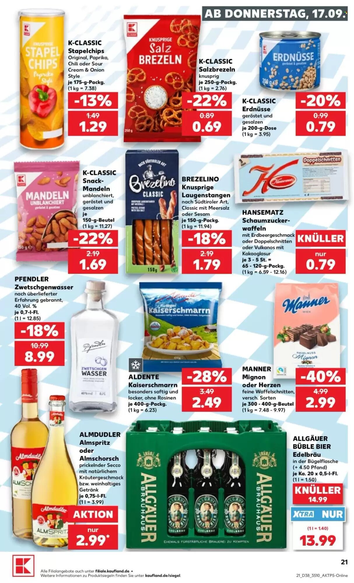 Kaufland Prospekt (ab 17.09.2026) zum Blättern - Seite 21