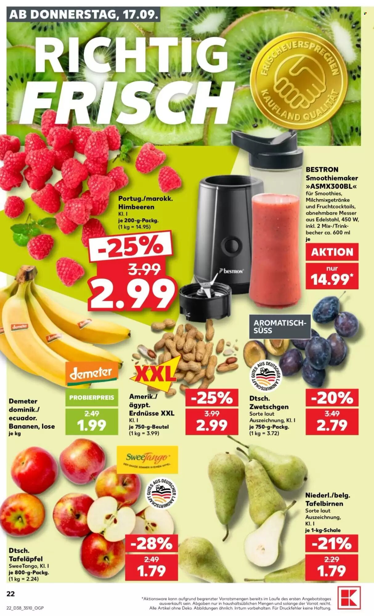 Kaufland Prospekt (ab 17.09.2026) zum Blättern - Seite 22