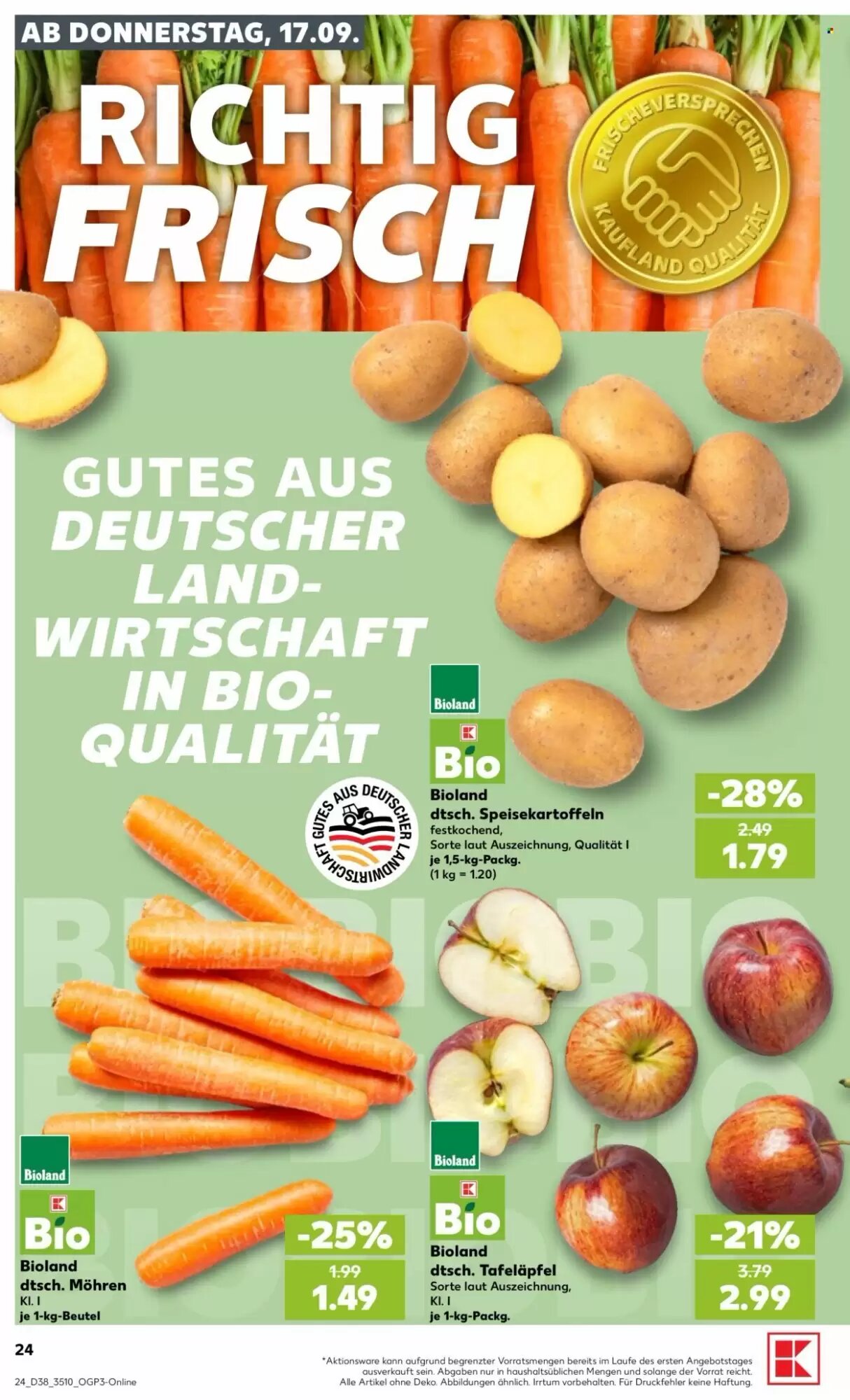 Kaufland Prospekt (ab 17.09.2026) zum Blättern - Seite 24