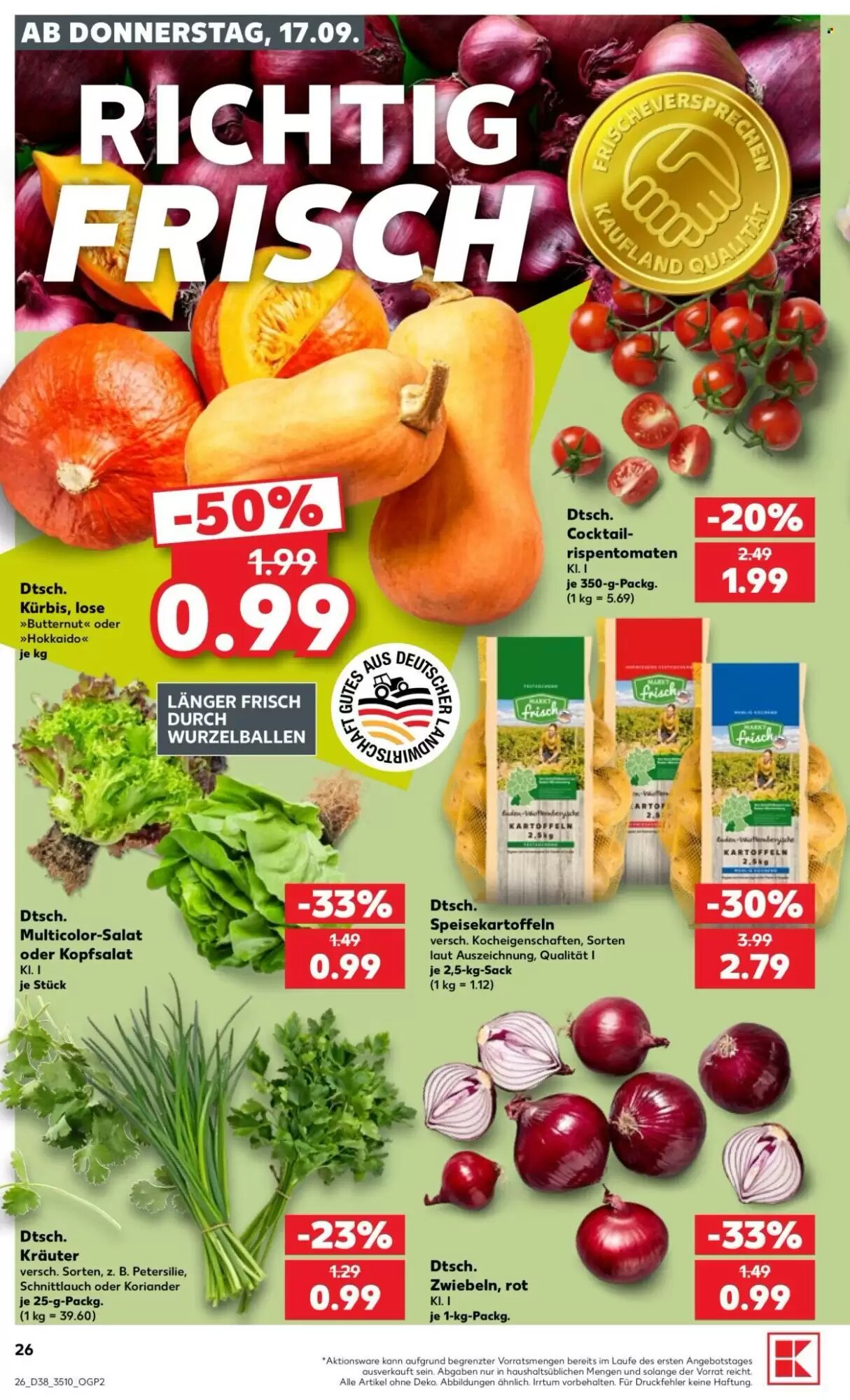 Kaufland Prospekt (ab 17.09.2026) zum Blättern - Seite 26
