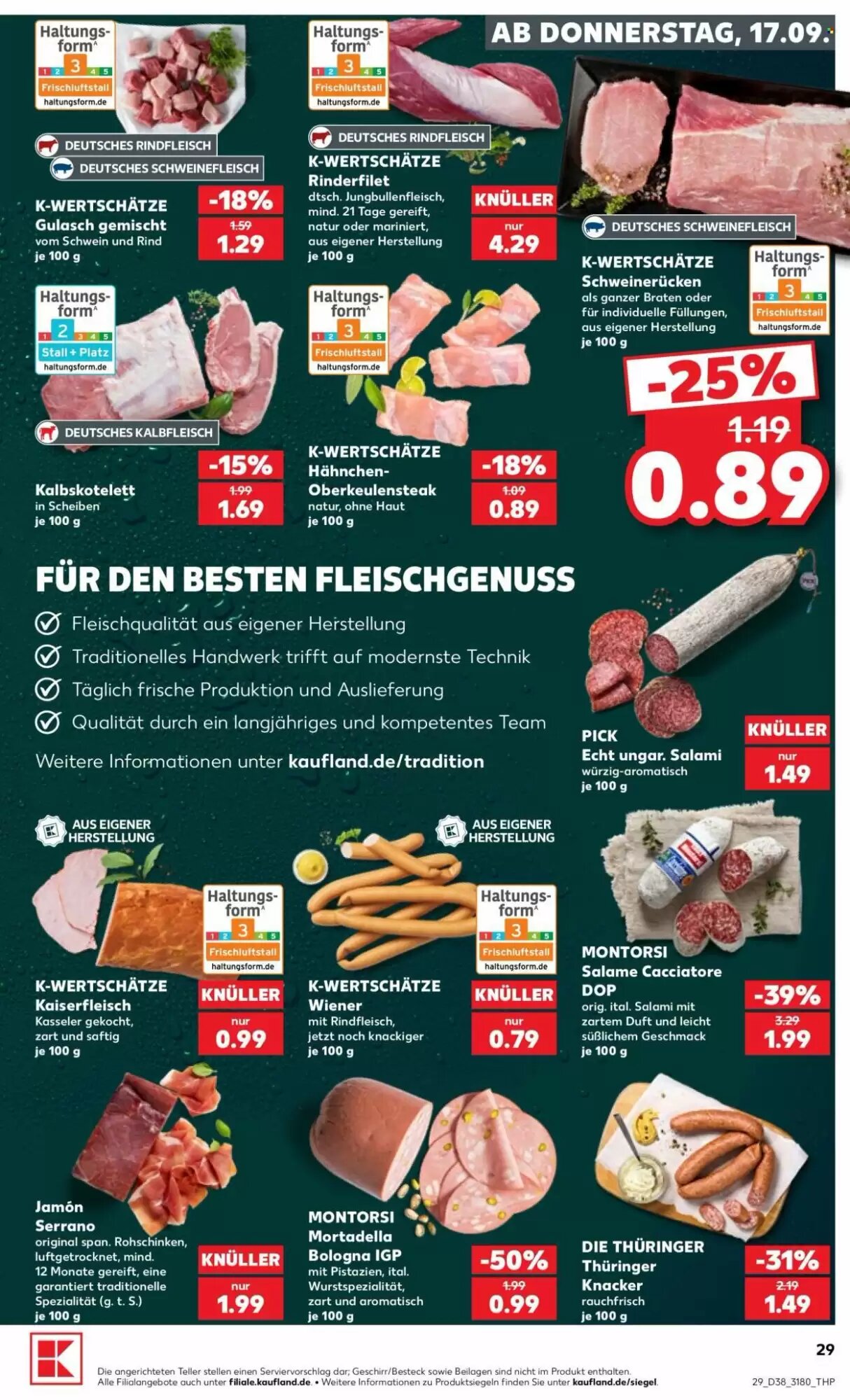 Kaufland Prospekt (ab 17.09.2026) zum Blättern - Seite 29