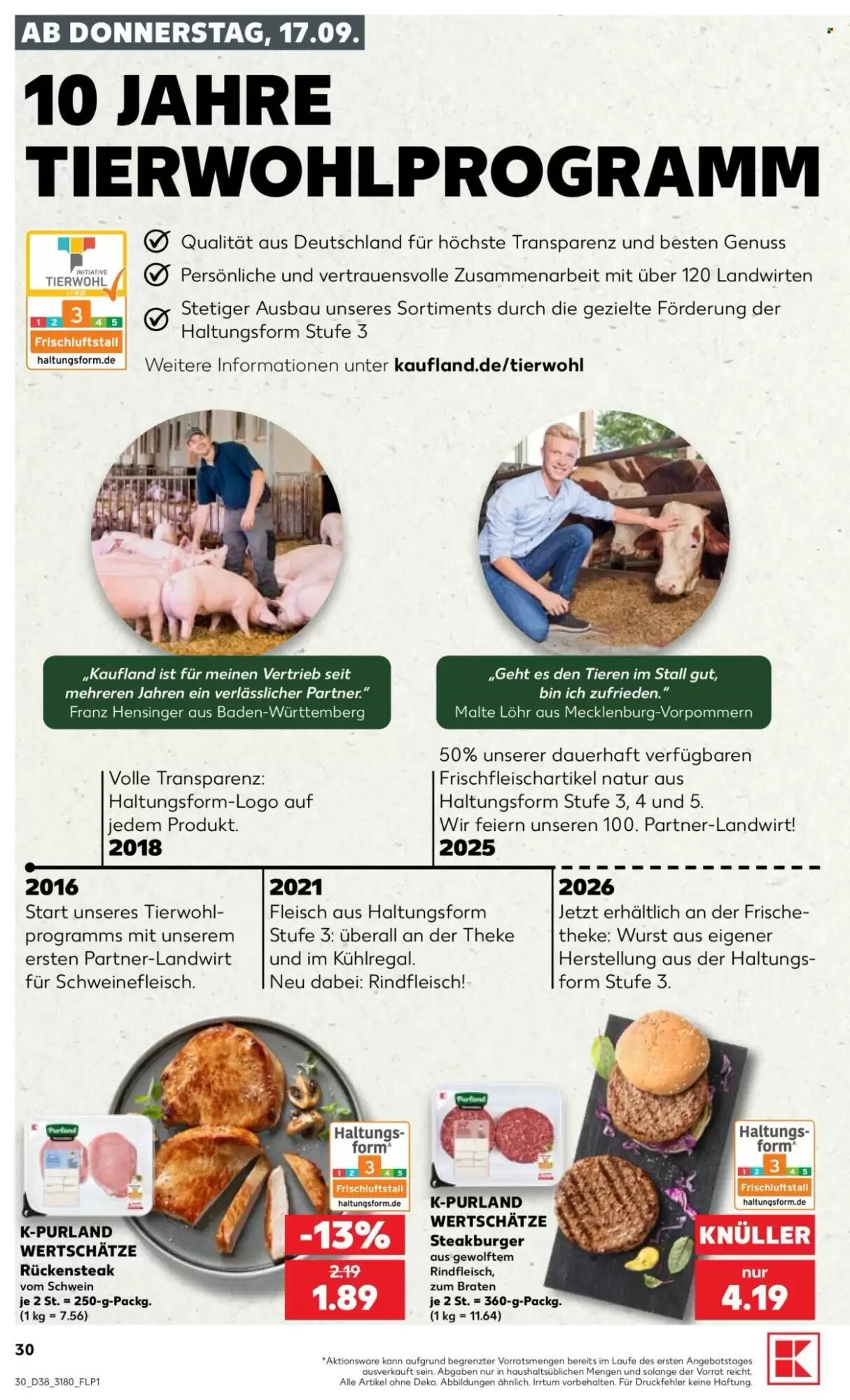 Kaufland Prospekt (ab 17.09.2026) zum Blättern - Seite 30
