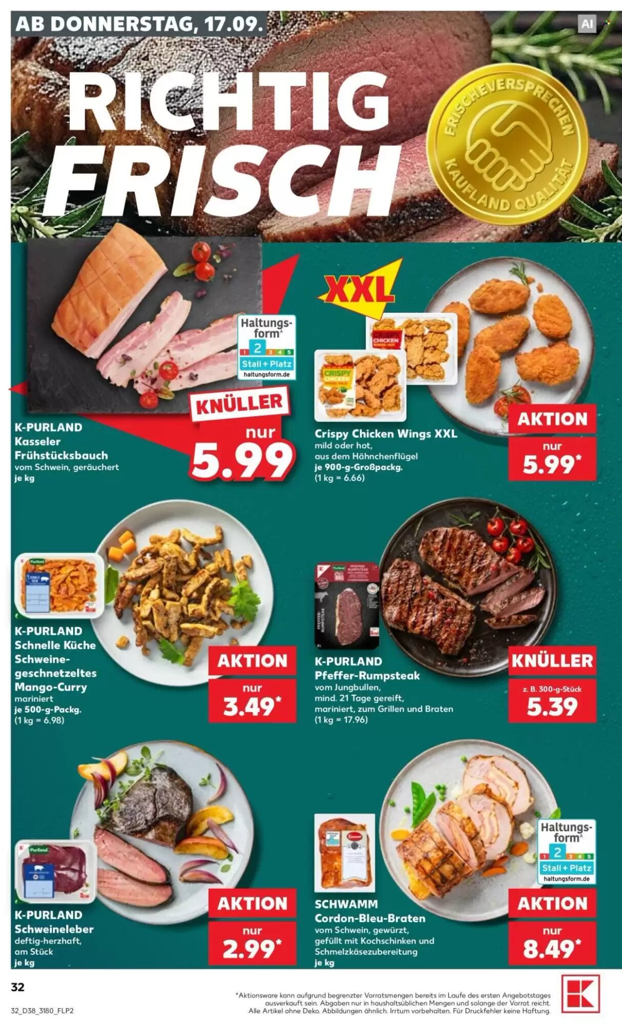Kaufland Prospekt (ab 17.09.2026) zum Blättern - Seite 32