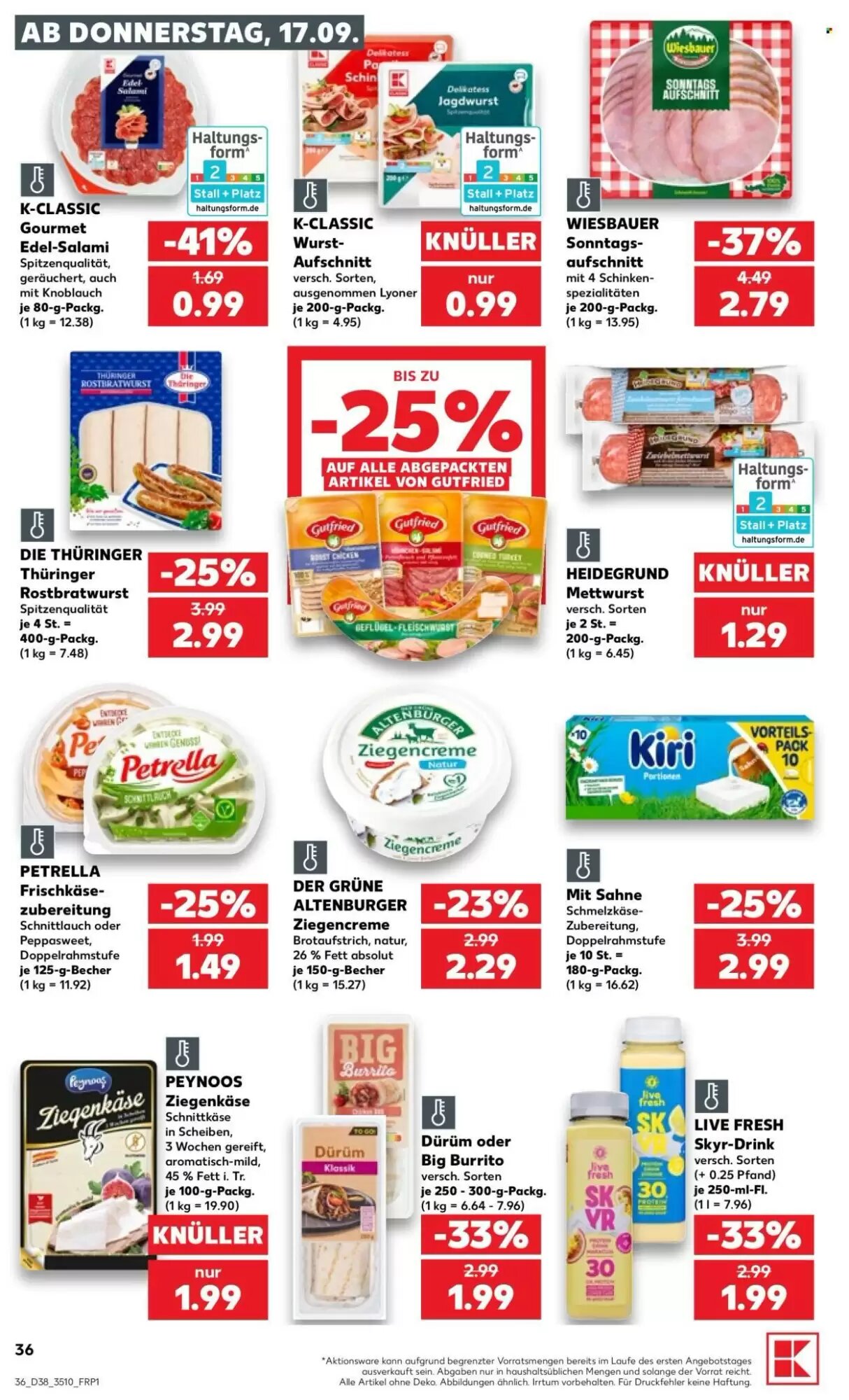 Kaufland Prospekt (ab 17.09.2026) zum Blättern - Seite 36