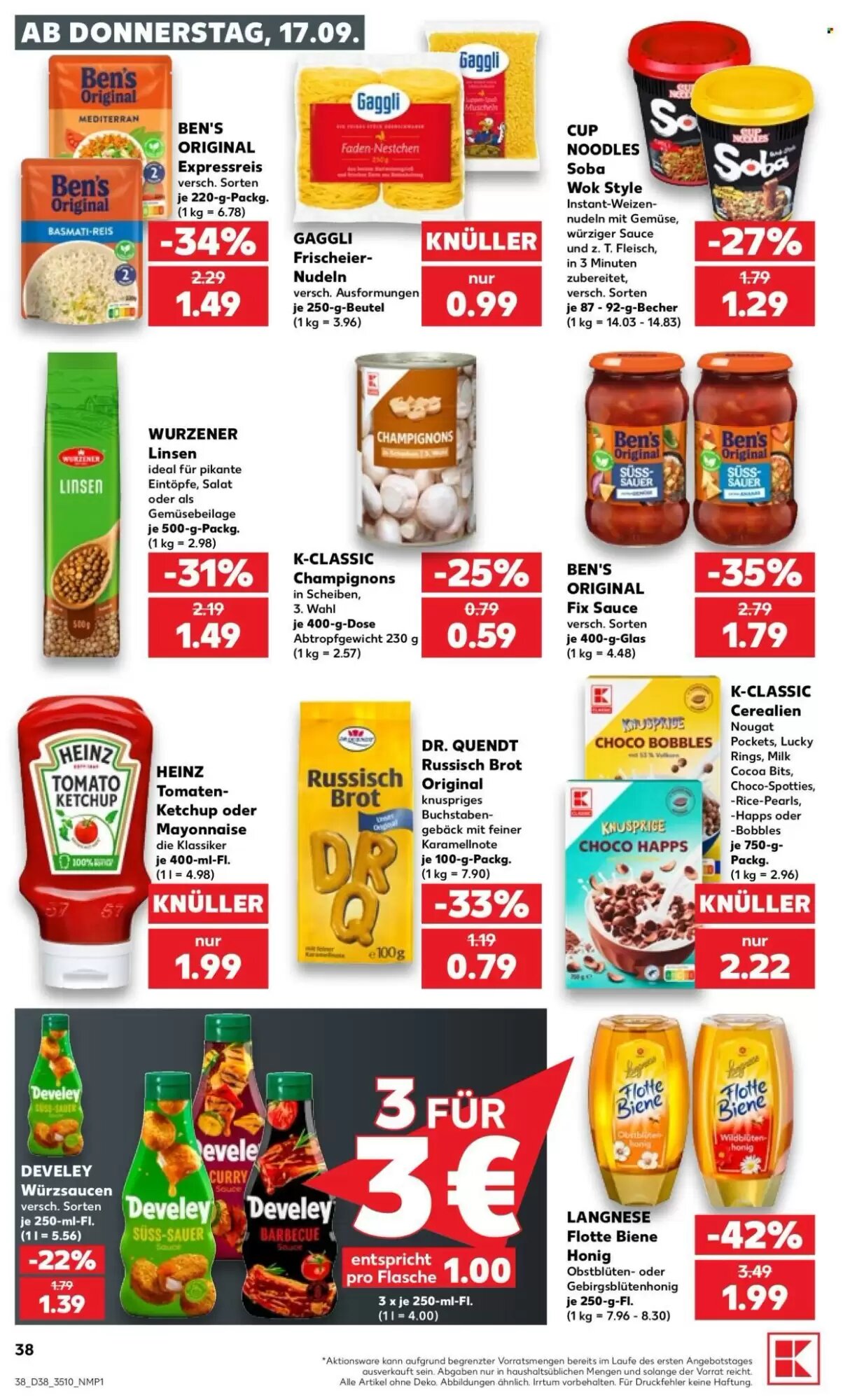 Kaufland Prospekt (ab 17.09.2026) zum Blättern - Seite 38