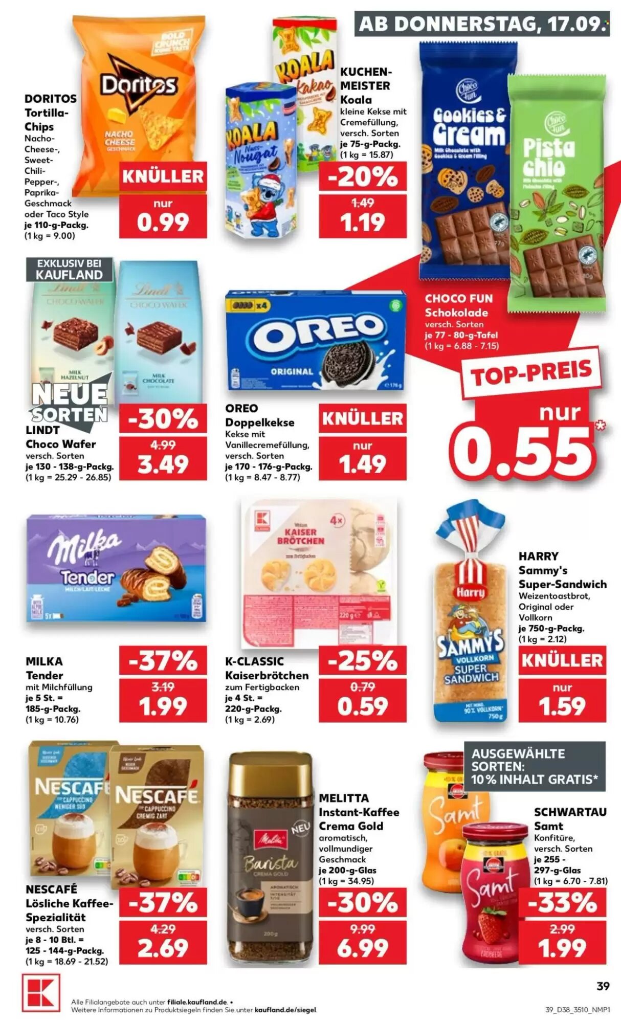 Kaufland Prospekt (ab 17.09.2026) zum Blättern - Seite 39