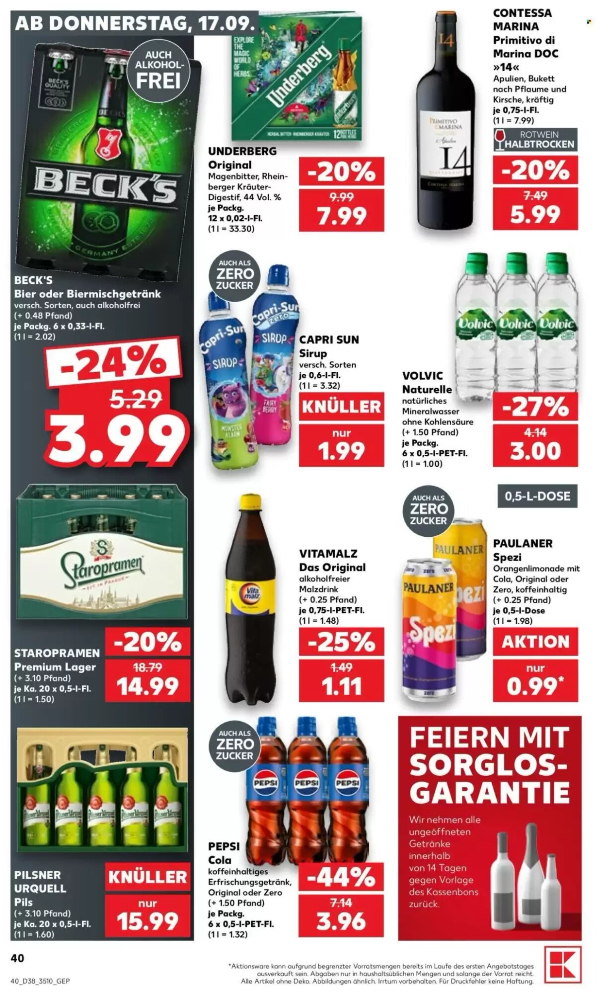 Kaufland Prospekt (ab 17.09.2026) zum Blättern - Seite 40