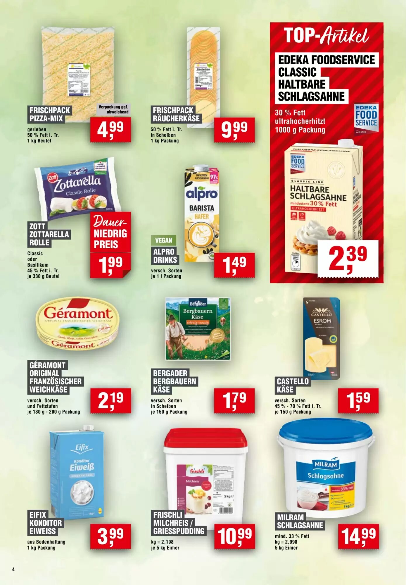EDEKA Foodservice Prospekt (ab 17.09.2026) zum Blättern - Seite 4