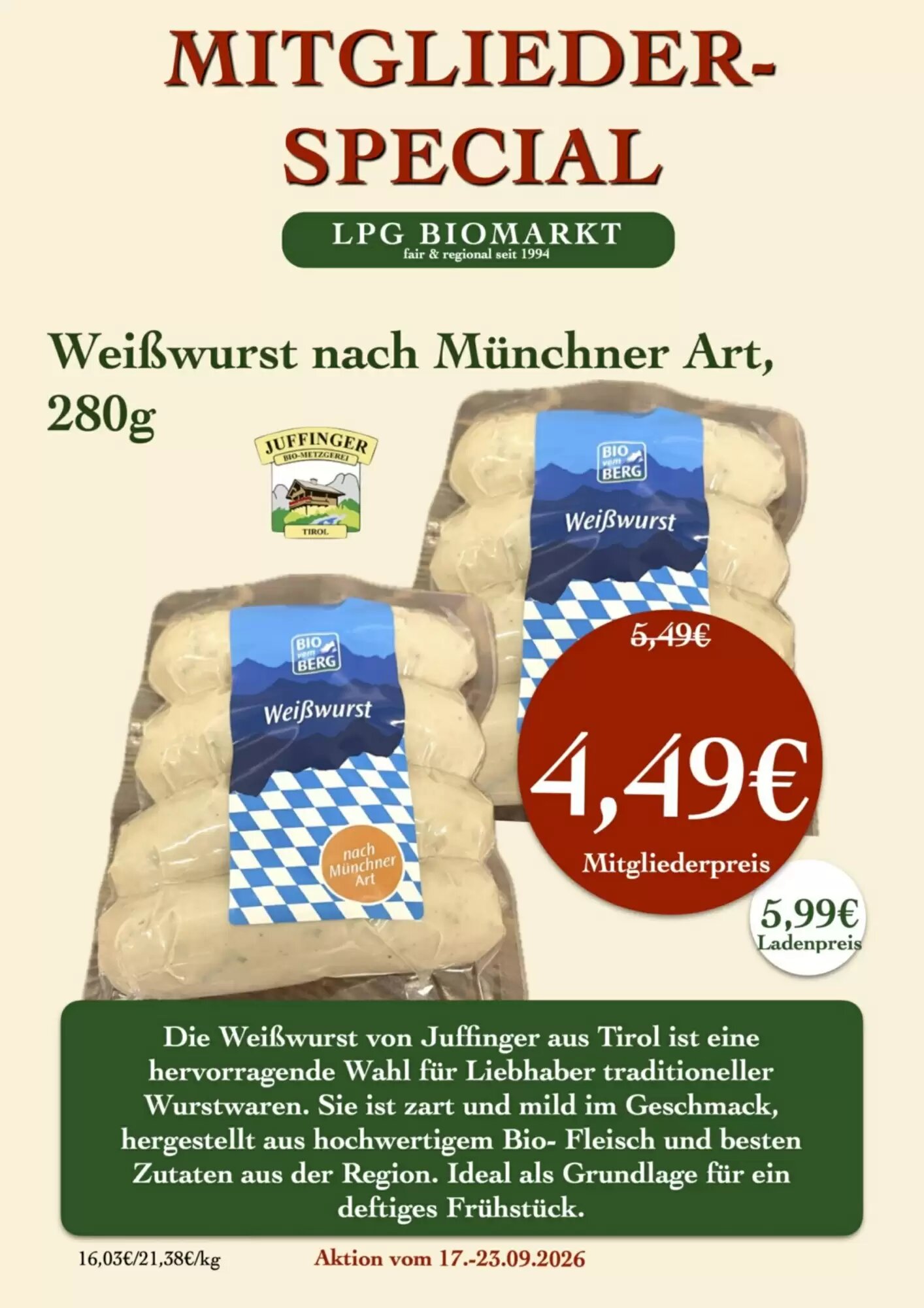 LPG Biomarkt Prospekt (ab 17.09.2026) zum Blättern - Seite 12