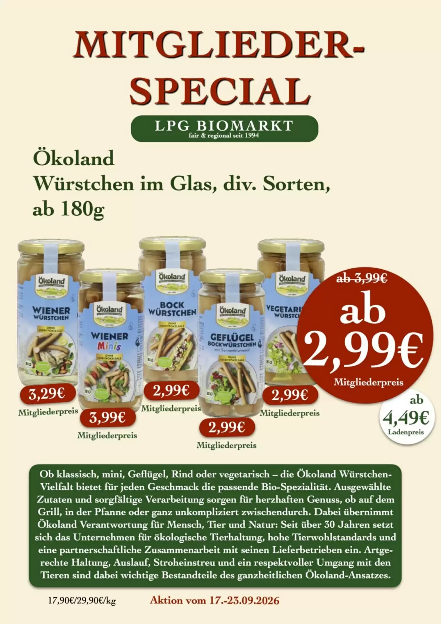 LPG Biomarkt Prospekt (ab 17.09.2026) zum Blättern - Seite 13