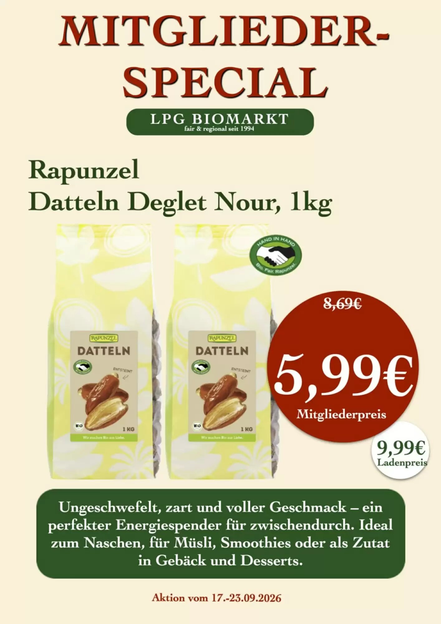 LPG Biomarkt Prospekt (ab 17.09.2026) zum Blättern - Seite 16
