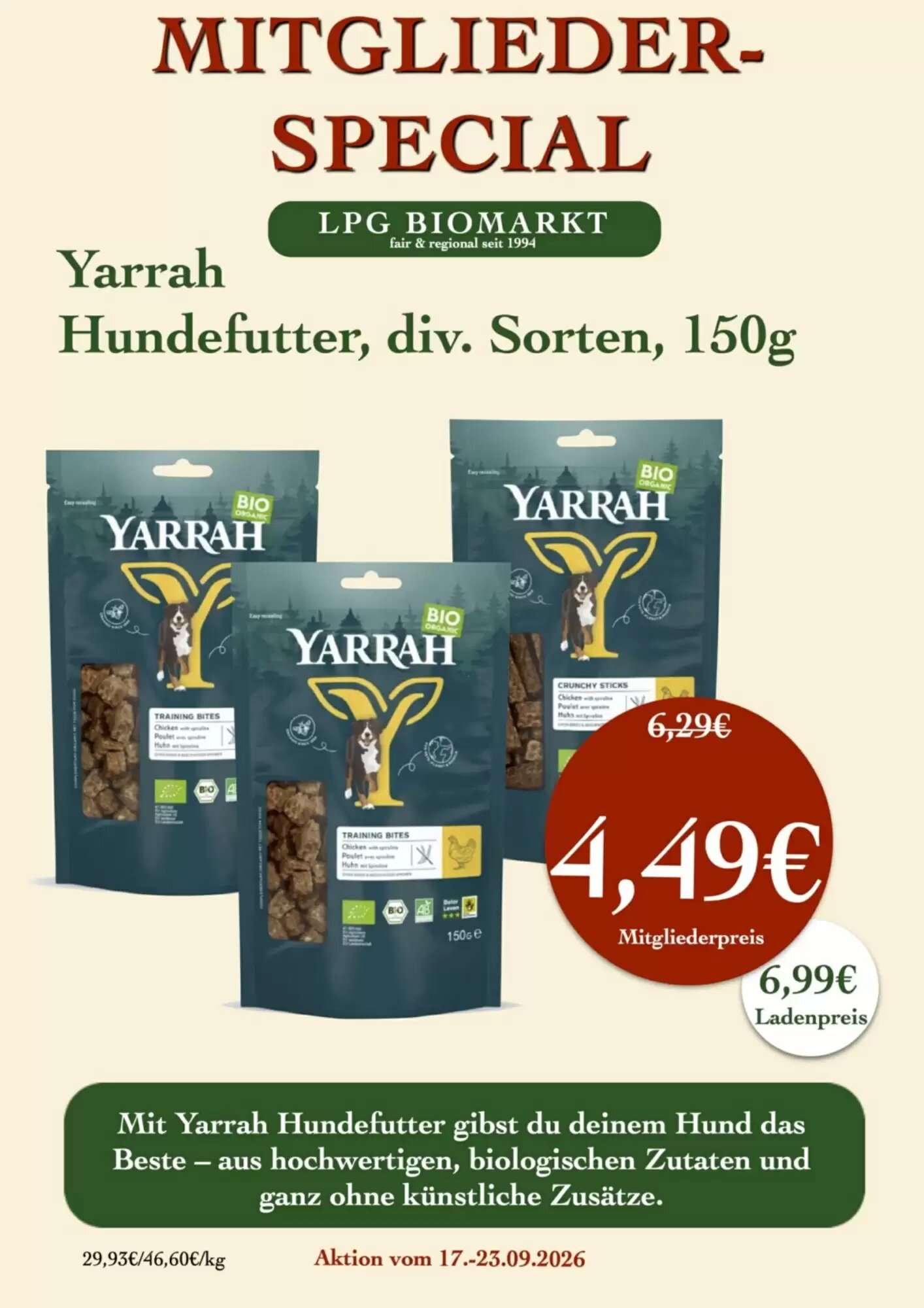LPG Biomarkt Prospekt (ab 17.09.2026) zum Blättern - Seite 20