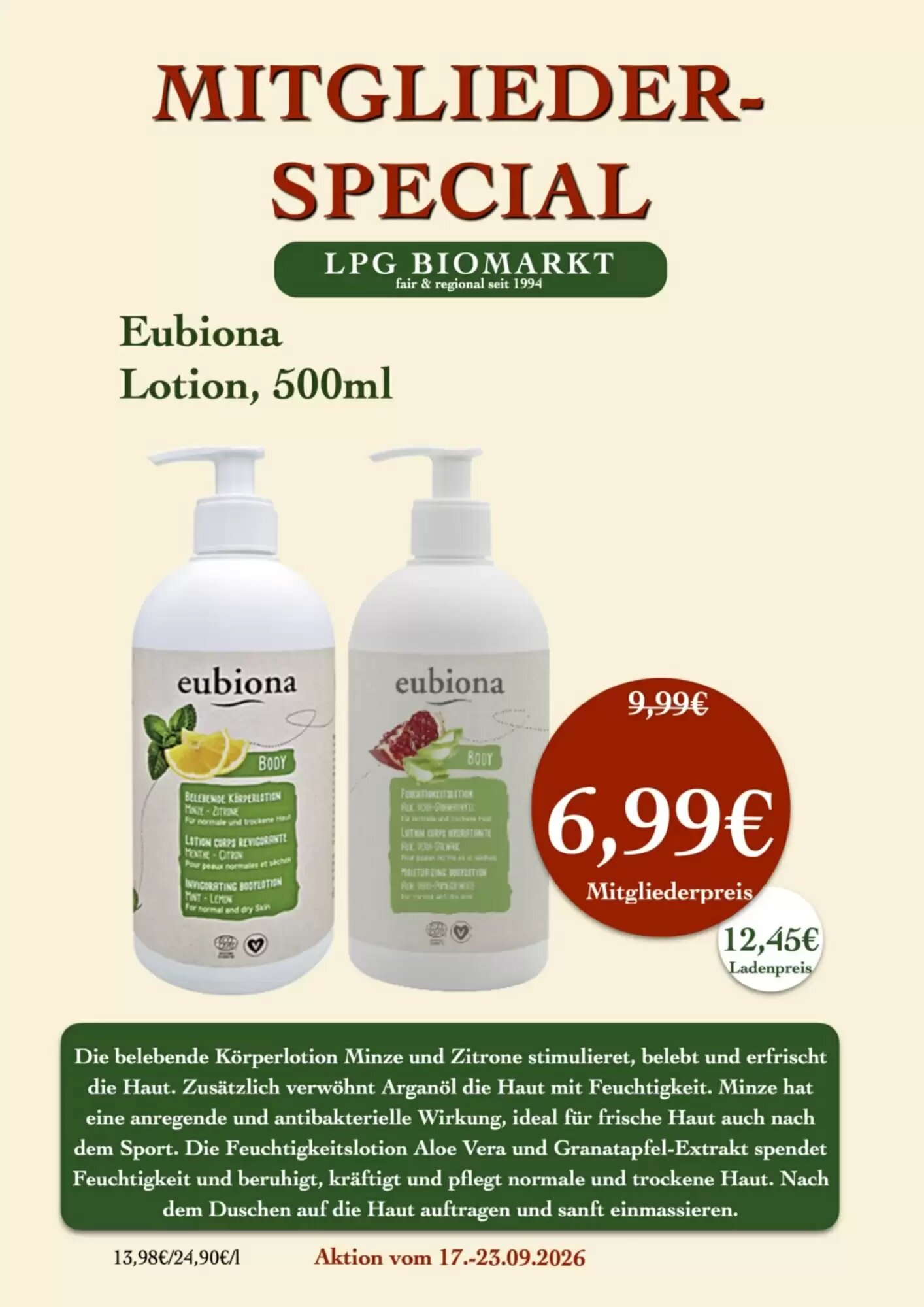LPG Biomarkt Prospekt (ab 17.09.2026) zum Blättern - Seite 23
