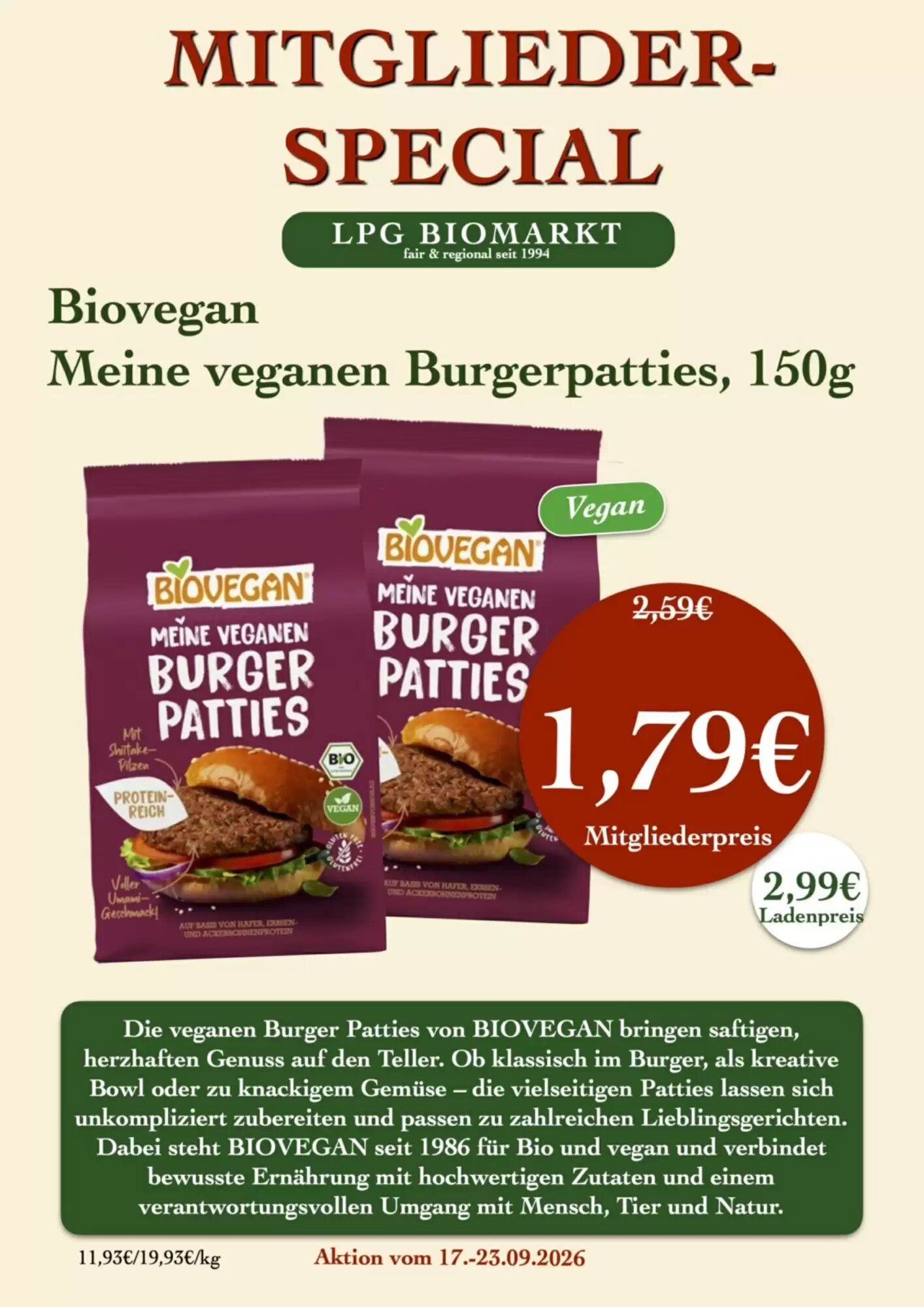 LPG Biomarkt Prospekt (ab 17.09.2026) zum Blättern - Seite 9