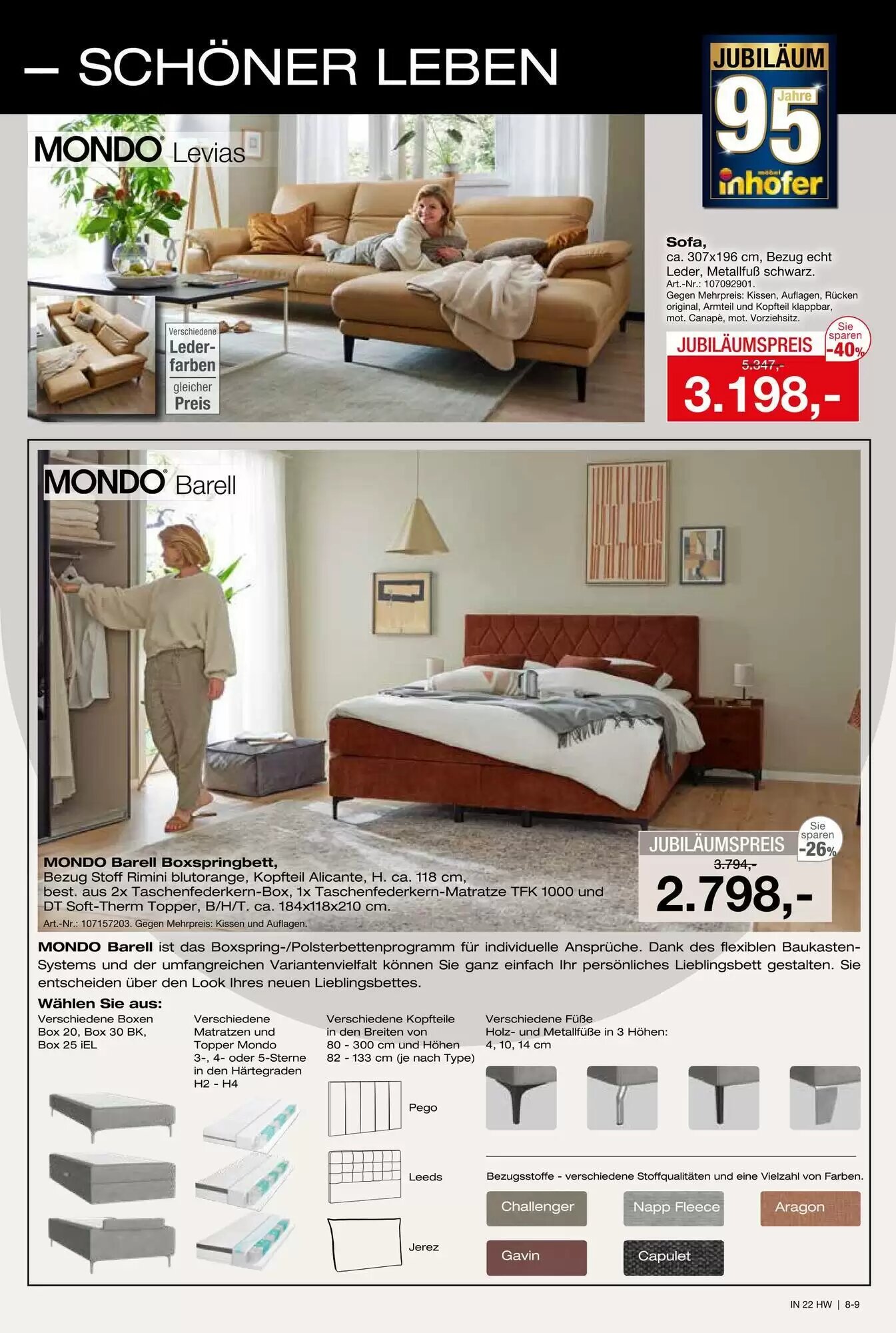 Möbel Inhofer Prospekt (ab 17.09.2026) zum Blättern - Seite 9