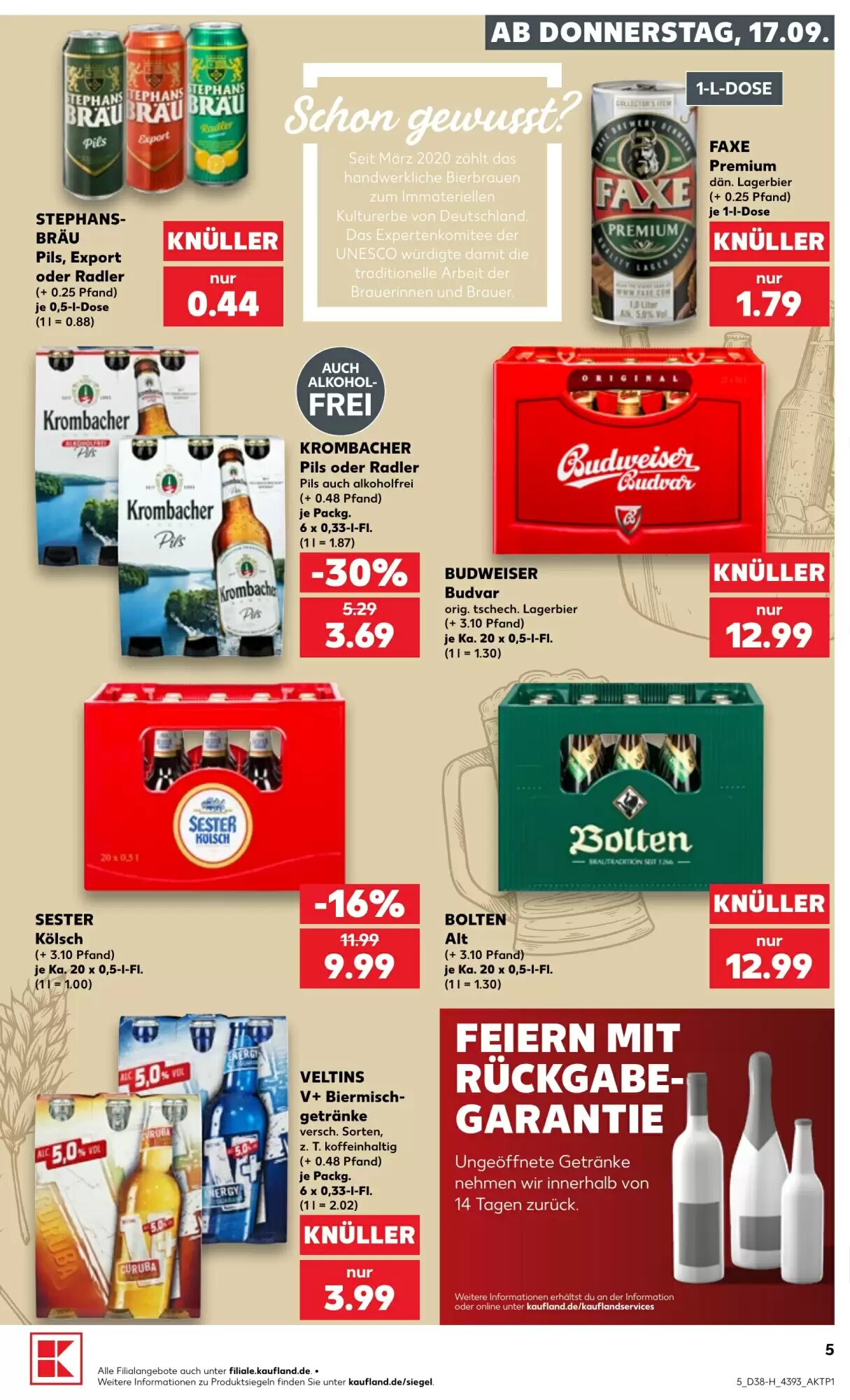Kaufland Prospekt (ab 17.09.2026) zum Blättern - Seite 5
